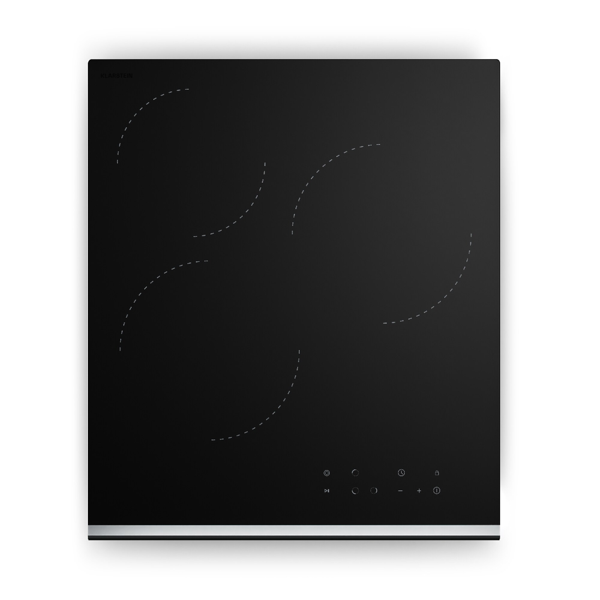 Verosteel Glaskeramik-Kochfeld | 3 Zonen | Minimalistisch, Kraftvoll | 5000&nbsp;W | 45&nbsp;cm - Bild 1