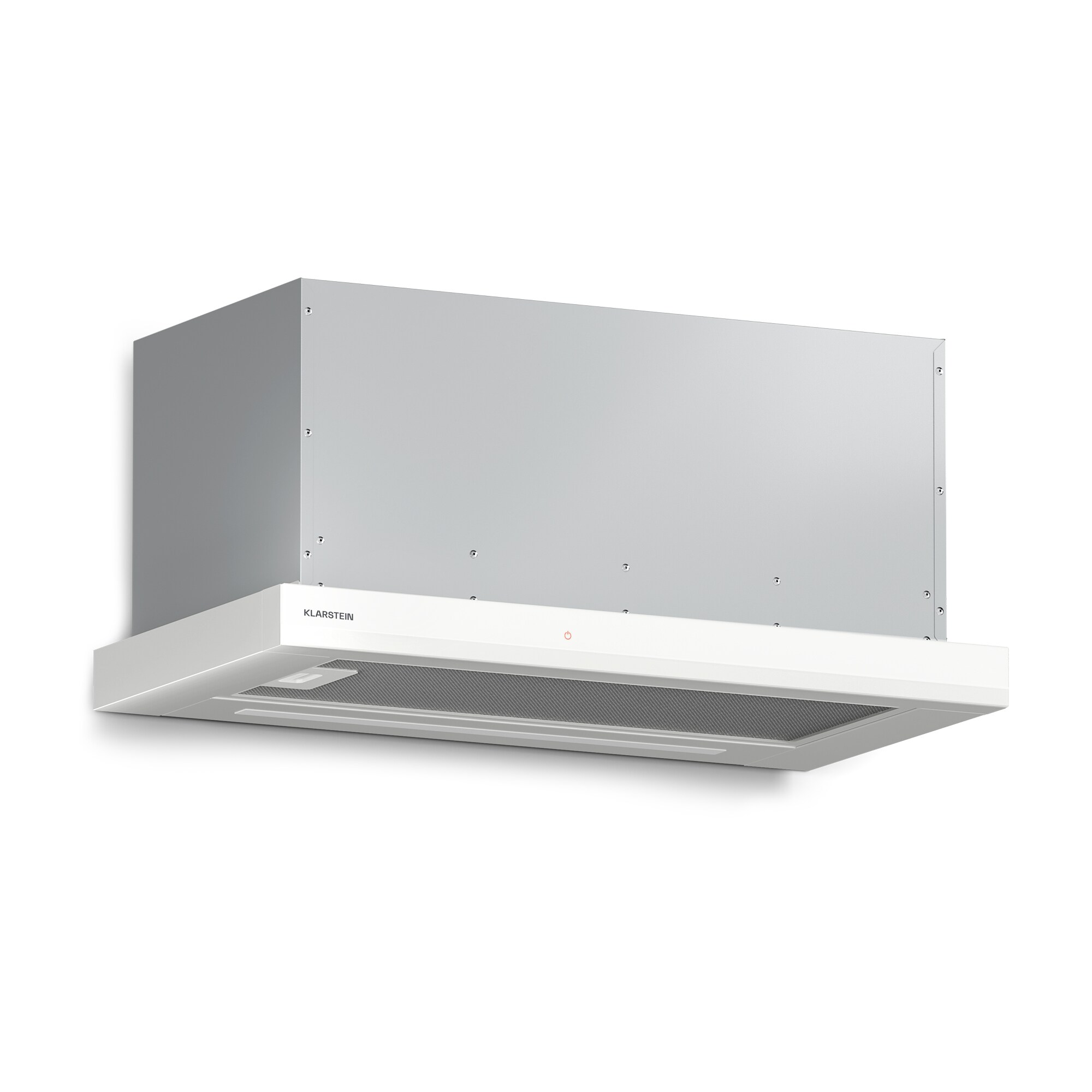 Velaire ausfahrbare Dunstabzugshaube 60&nbsp;cm   Edel, minimalistisch, kraftvoll   EEC A++   891&nbsp;m³/h Weiß