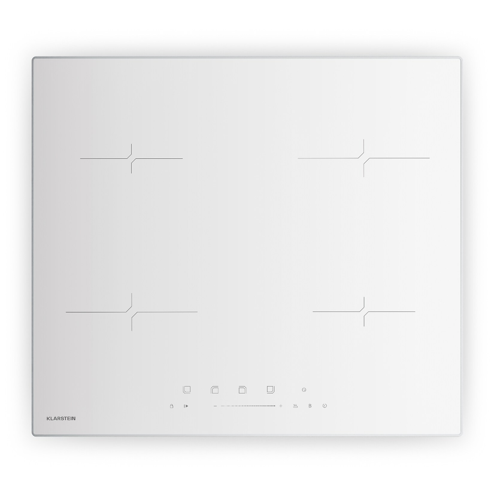 Velaire Induktionskochfeld   Edel, minimalistisch, kraftvoll   4 Kochzonen   7000 W   60 cm Weiß 4