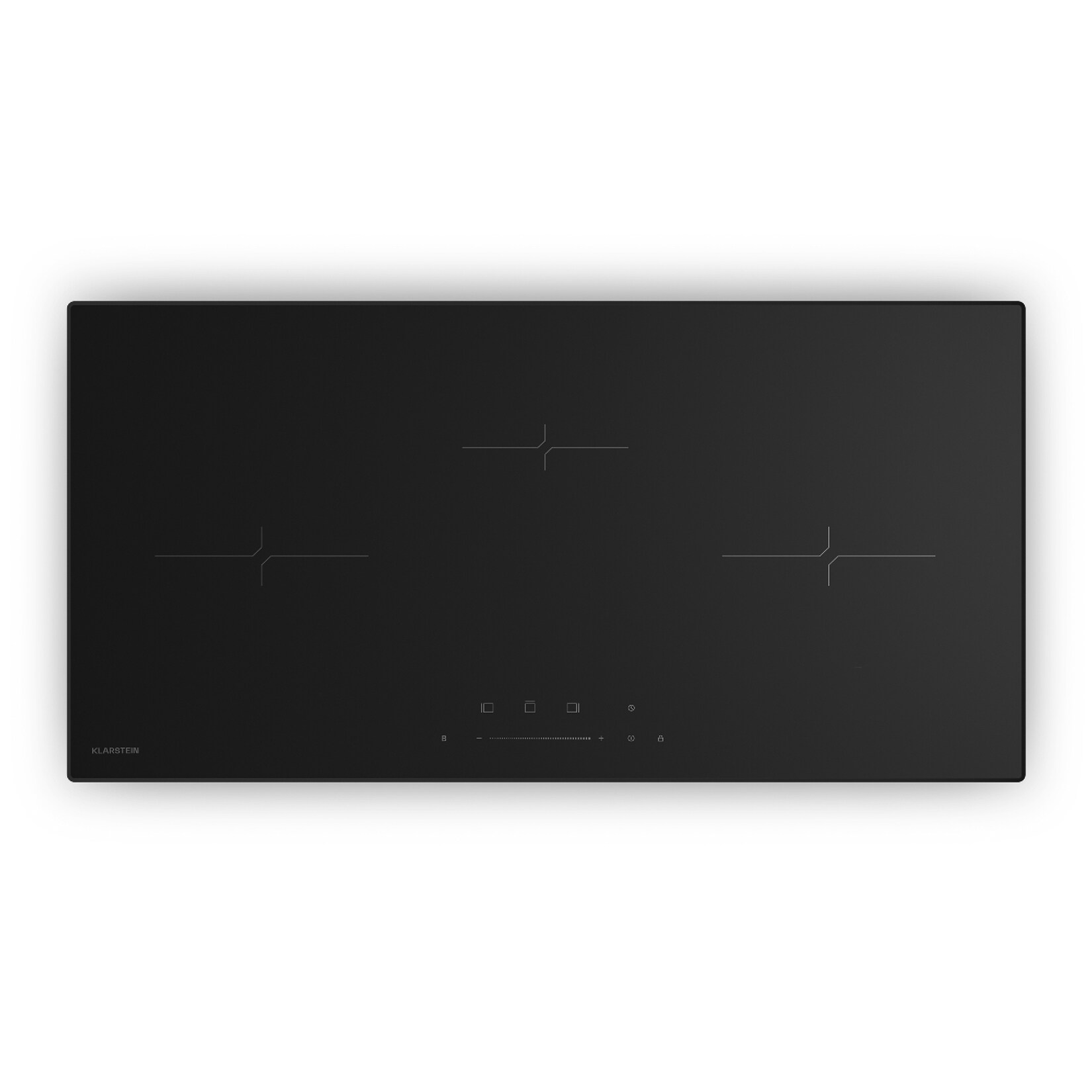 Velaire Schmales Induktionskochfeld   Edel, minimalistisch, kraftvoll   3 Kochzonen   5500 W   80 cm Schwarz 3