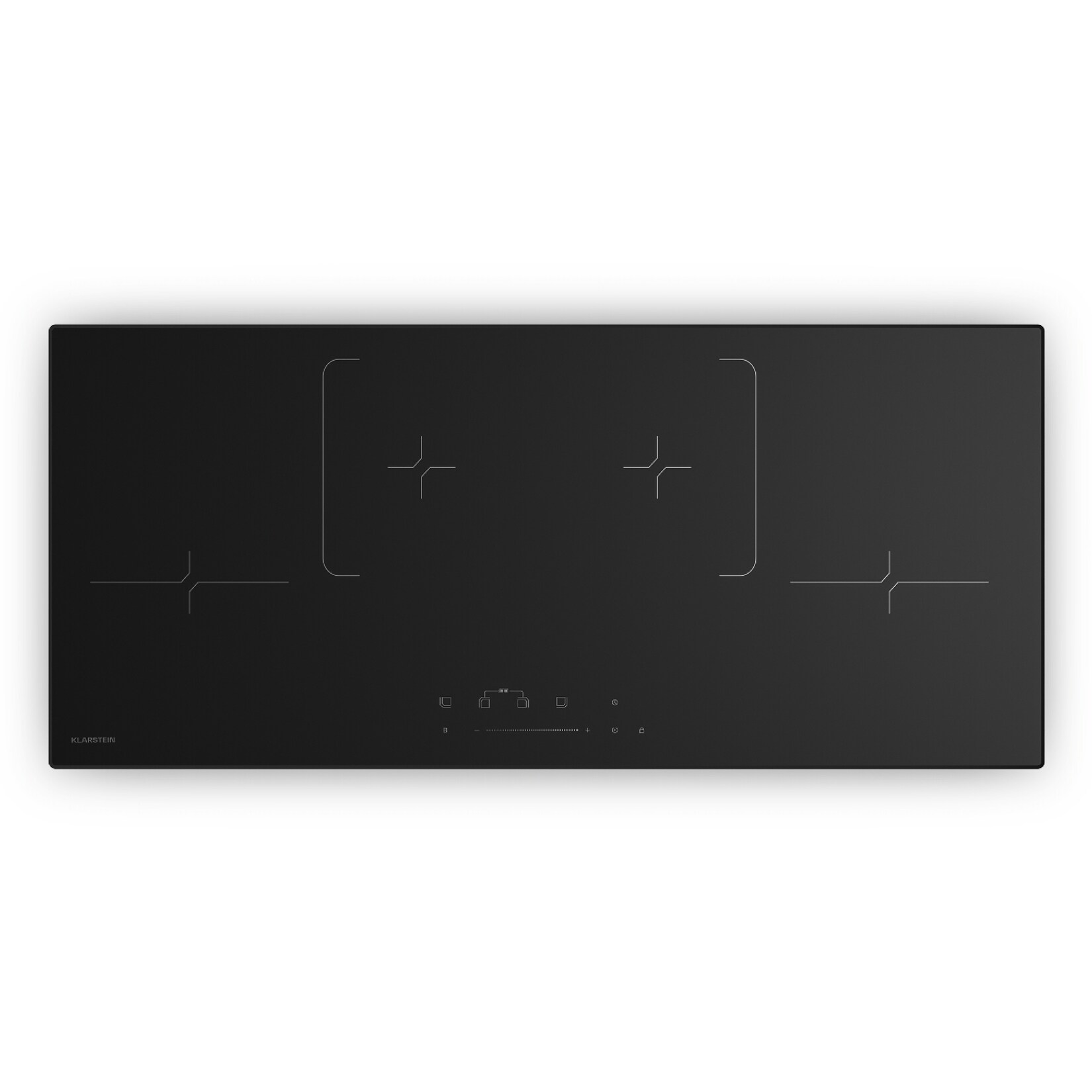 Velaire Schmales Induktionskochfeld   Edel, minimalistisch, kraftvoll   4 Kochzonen   7000 W   90 cm Schwarz 4