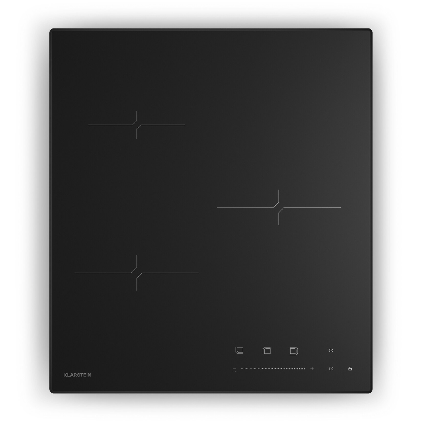 Velaire Induktionskochfeld   Edel, minimalistisch, platzsparend   3 Kochzonen   5500 W   45 cm Schwarz 3