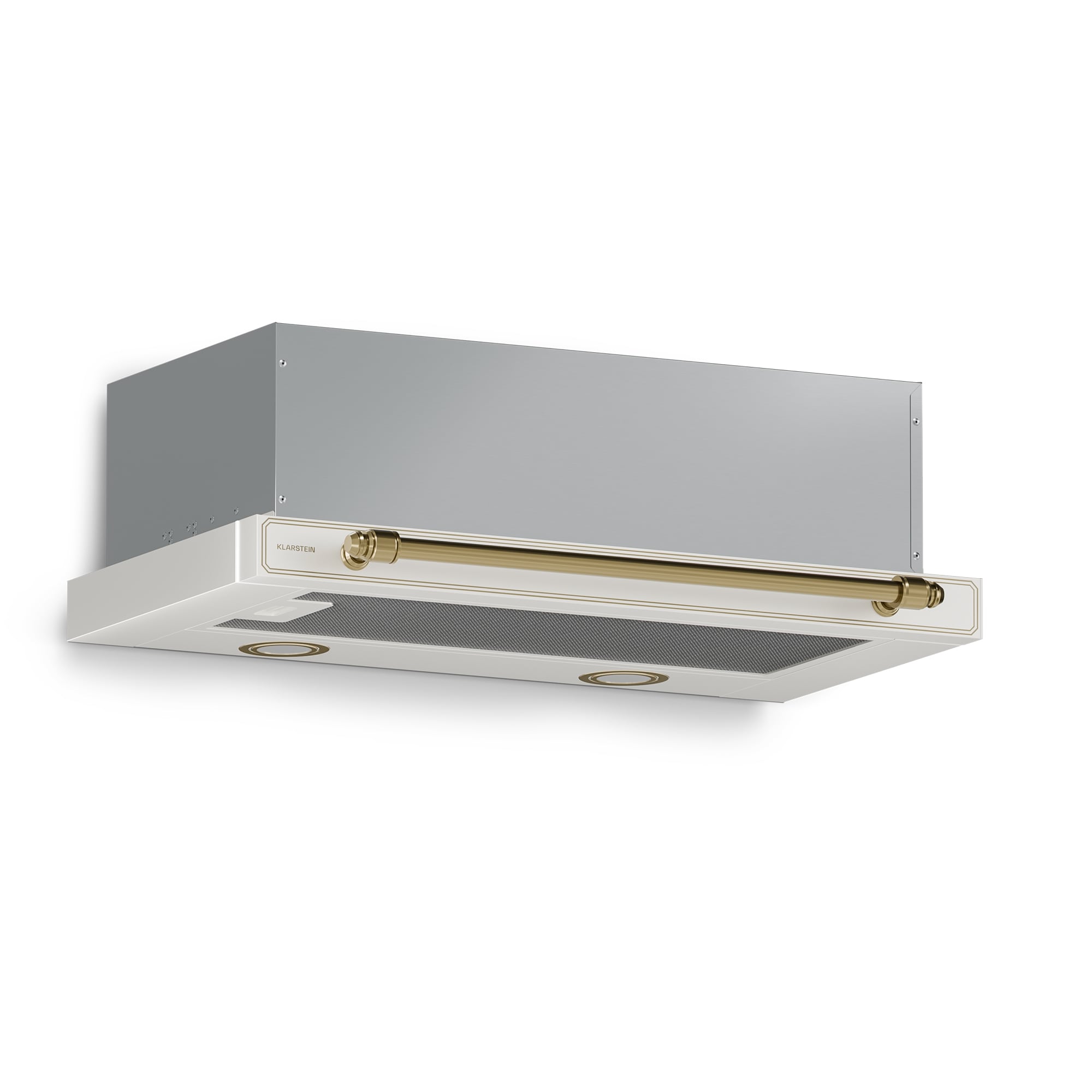 Victoria Ausfahrbare Dunstabzugshaube Elegant, Retro-inspiriert, Zeitlos EEC A++ 375&nbsp;m³/h 60&nbsp;cm Creme