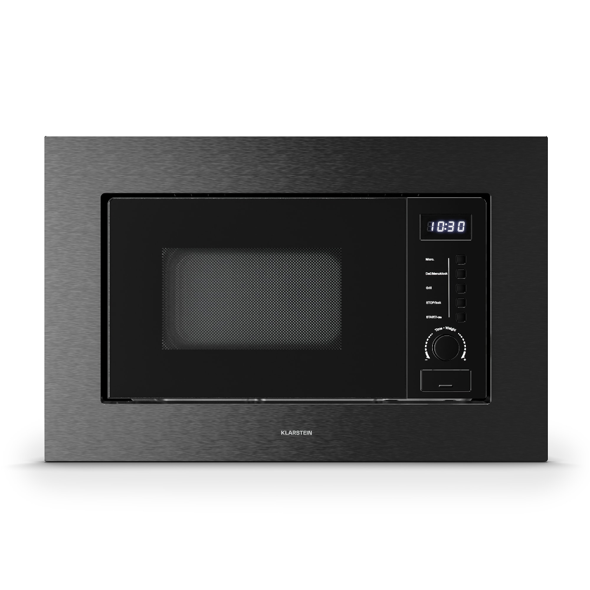 Verosteel Einbau-Mikrowelle mit Grill | 800 W Grill | 700 W Mikrowelle | 60 cm - Bild 1