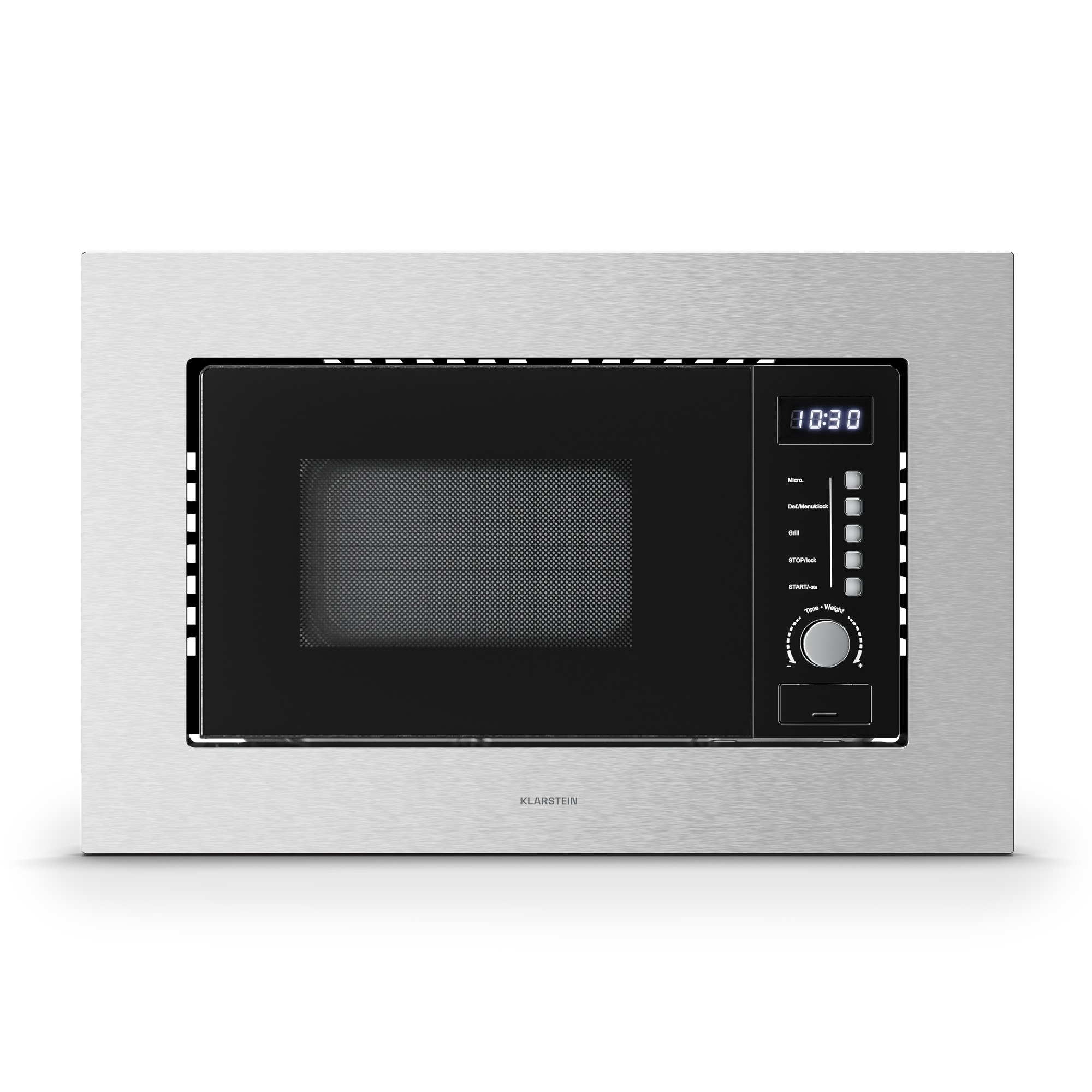 Verosteel Einbau-Mikrowelle mit Grill | 800 W Grill | 700 W Mikrowelle | 60 cm - Bild 1