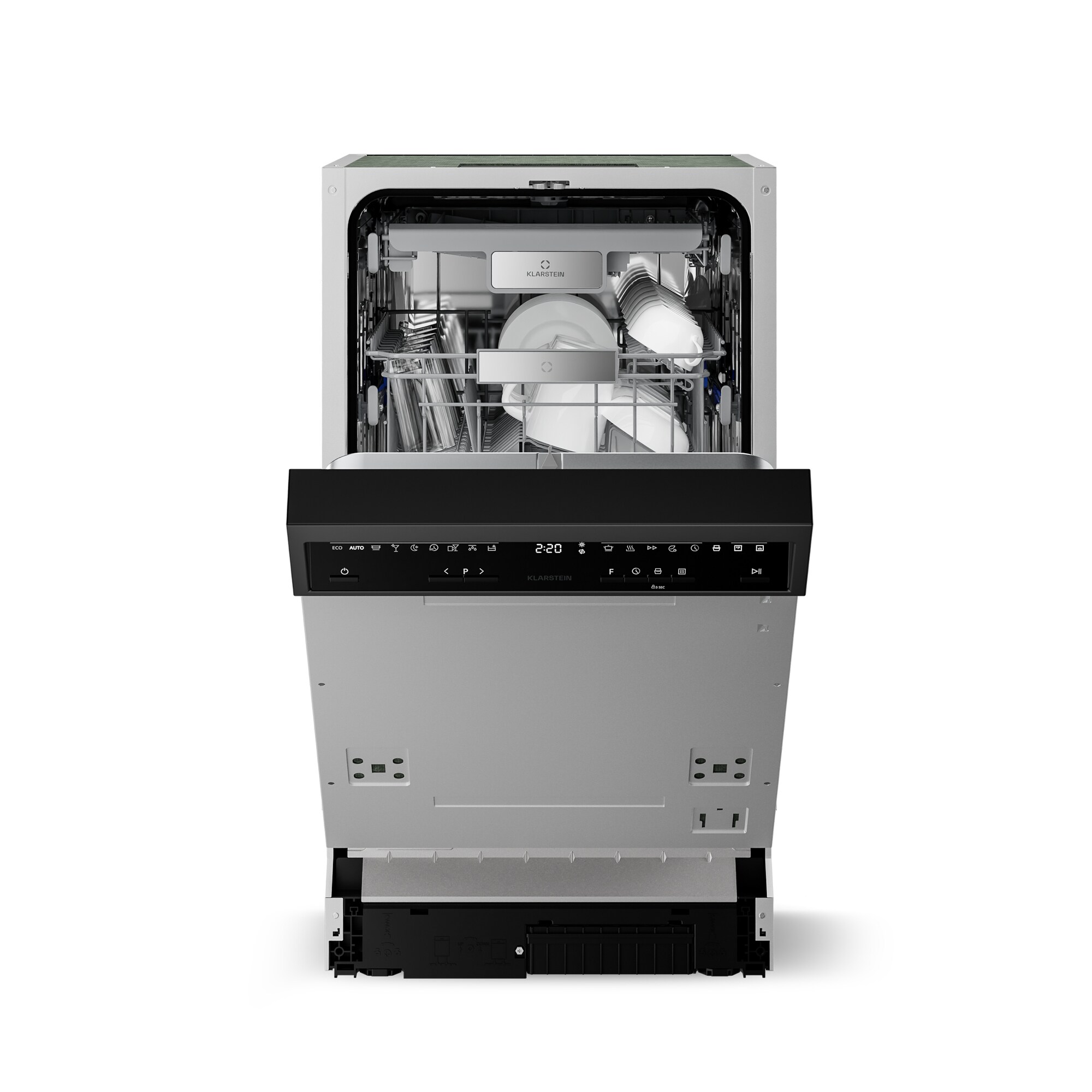 Velaire Teilintegrierter Geschirrsp&uuml;ler | Minimalistisch, Kompakt | Energieeffizienzklasse B | 45 cm - Bild 1