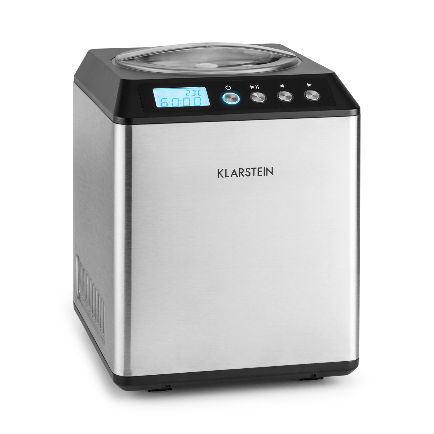 Vanilla Sky Eiscreme-Maschine Kompressor  180W Edelstahl silber Silber