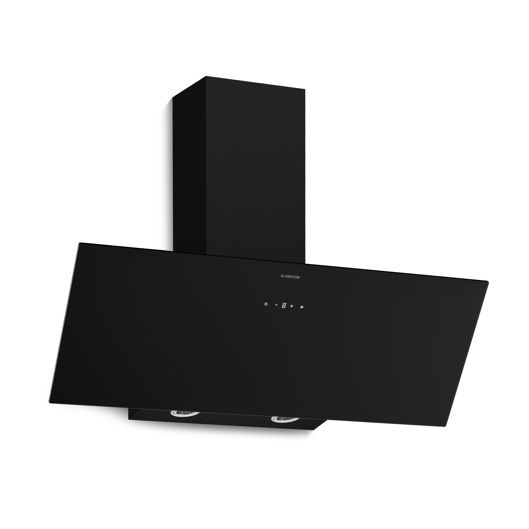 Laurel Kopffreihaube Abluft- und Umluftmodus Sicherheitsglas 417 m³/h 60 cm Schwarz