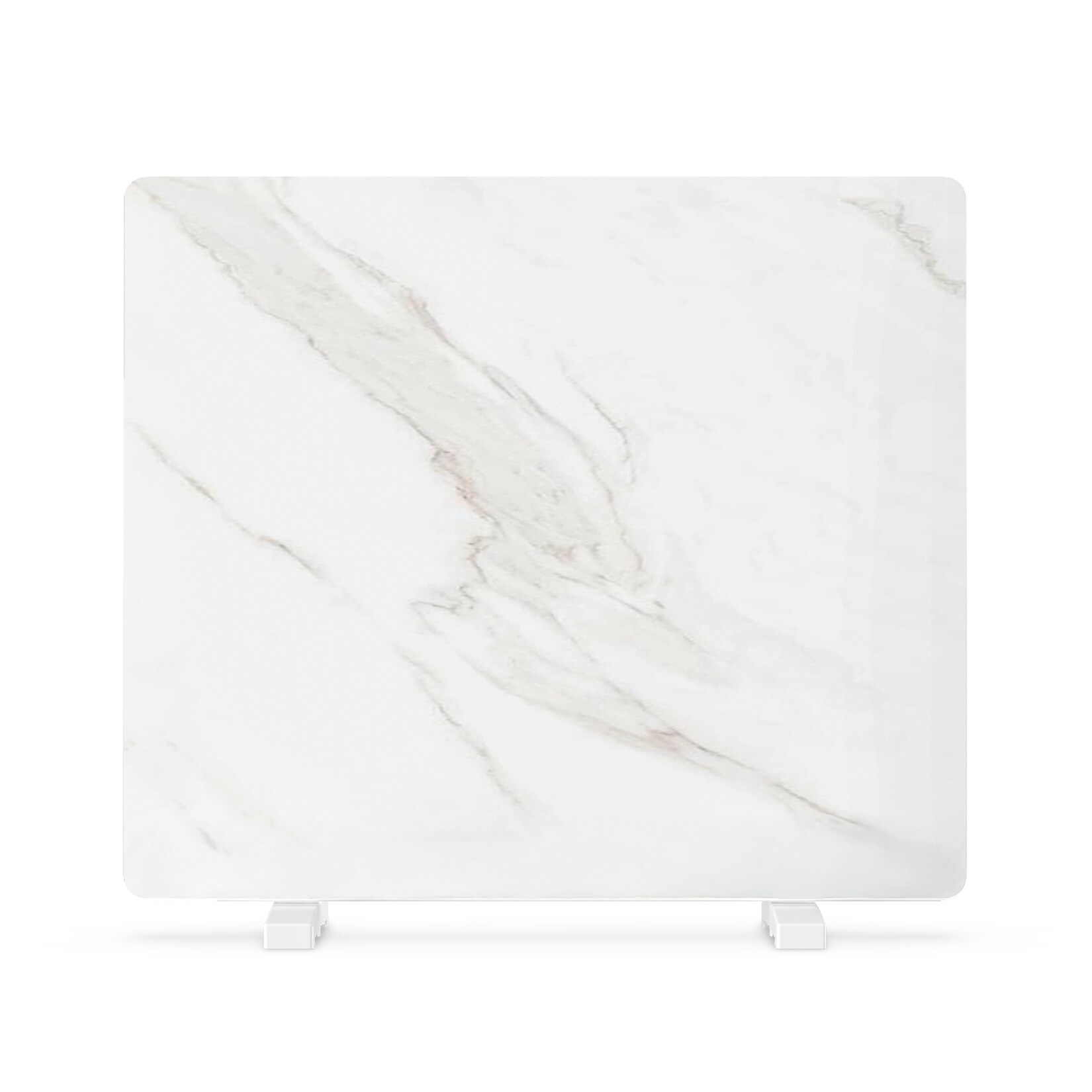 MarmoHeat Infrarot-Panel 420 W 6 - 12 m² Marmor-Design 70 cm x 63 cm Weißer Marmor 420_watt