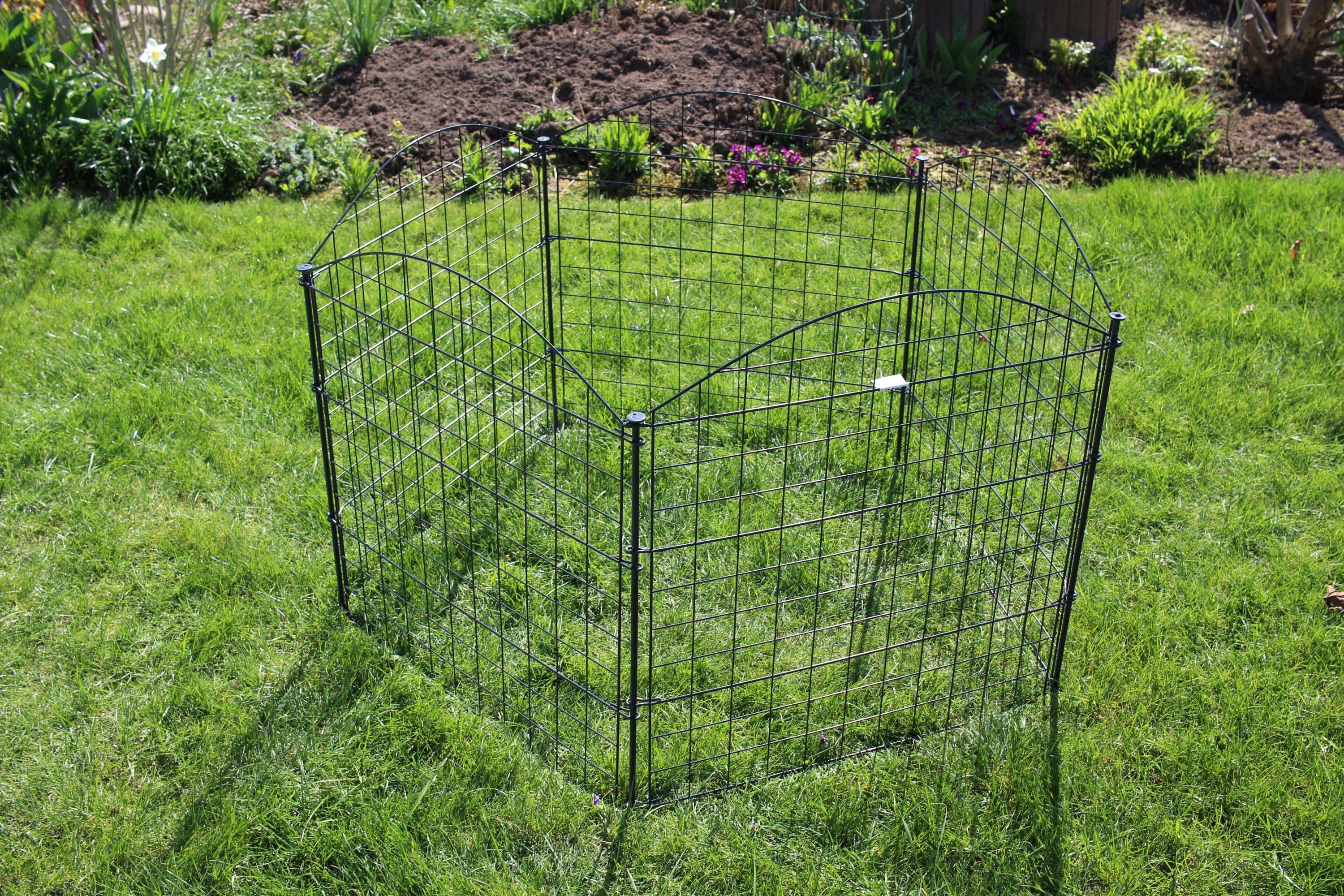 HC Garten & Freizeit Teichzaun Oberbogen Komplettset anthrazit - Bild 1