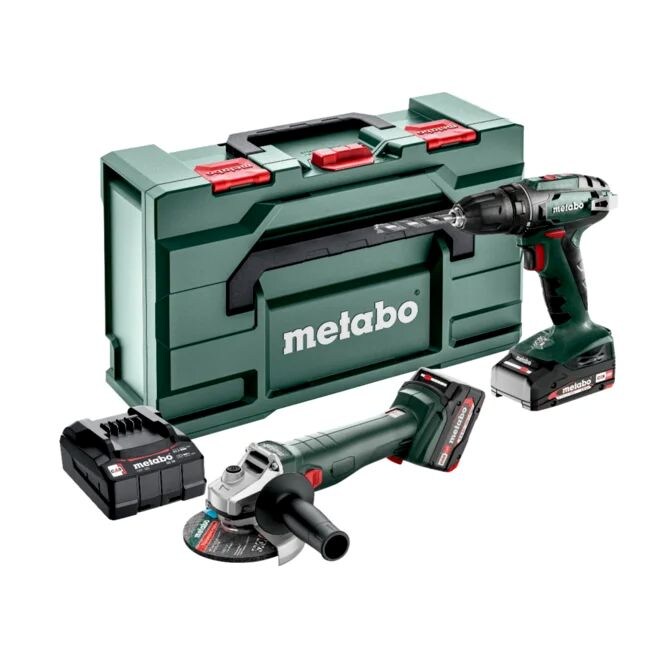 Metabo Akku Combo Set 2.4.3 18 V (685204500); BS 18 + W  9-125; metaBOX 165 L