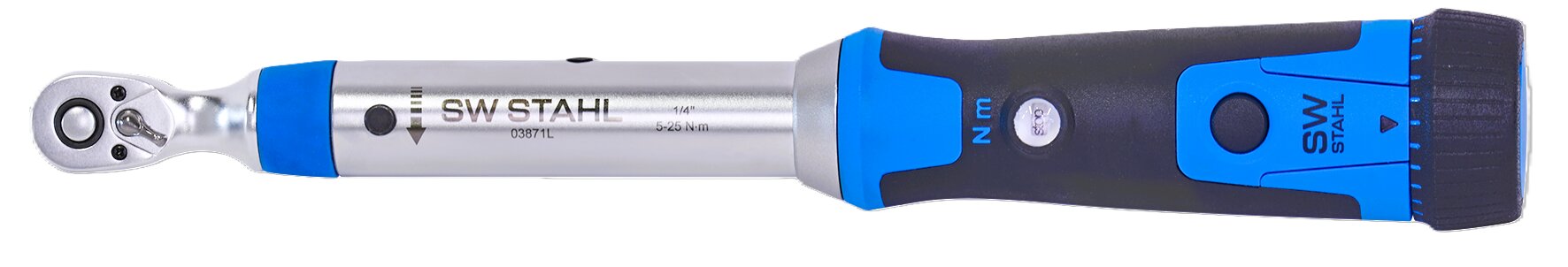 SW-Stahl Profi Drehmomentschl&uuml;ssel, 1/4", 5-25 Nm - Bild 1