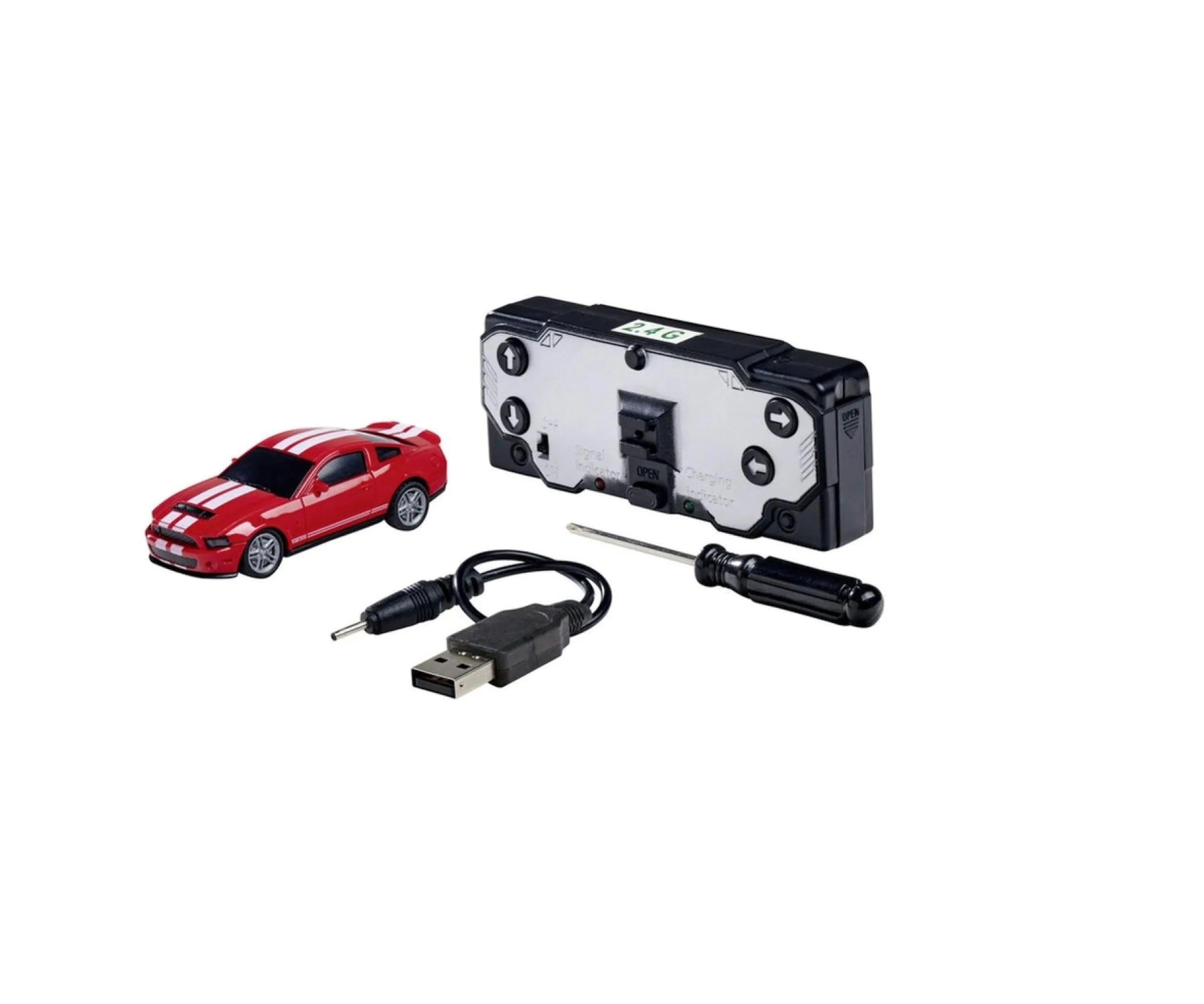 Carson 1:60 Nano Racer Ford Mustang Shelby GT500 rot - Bild 1
