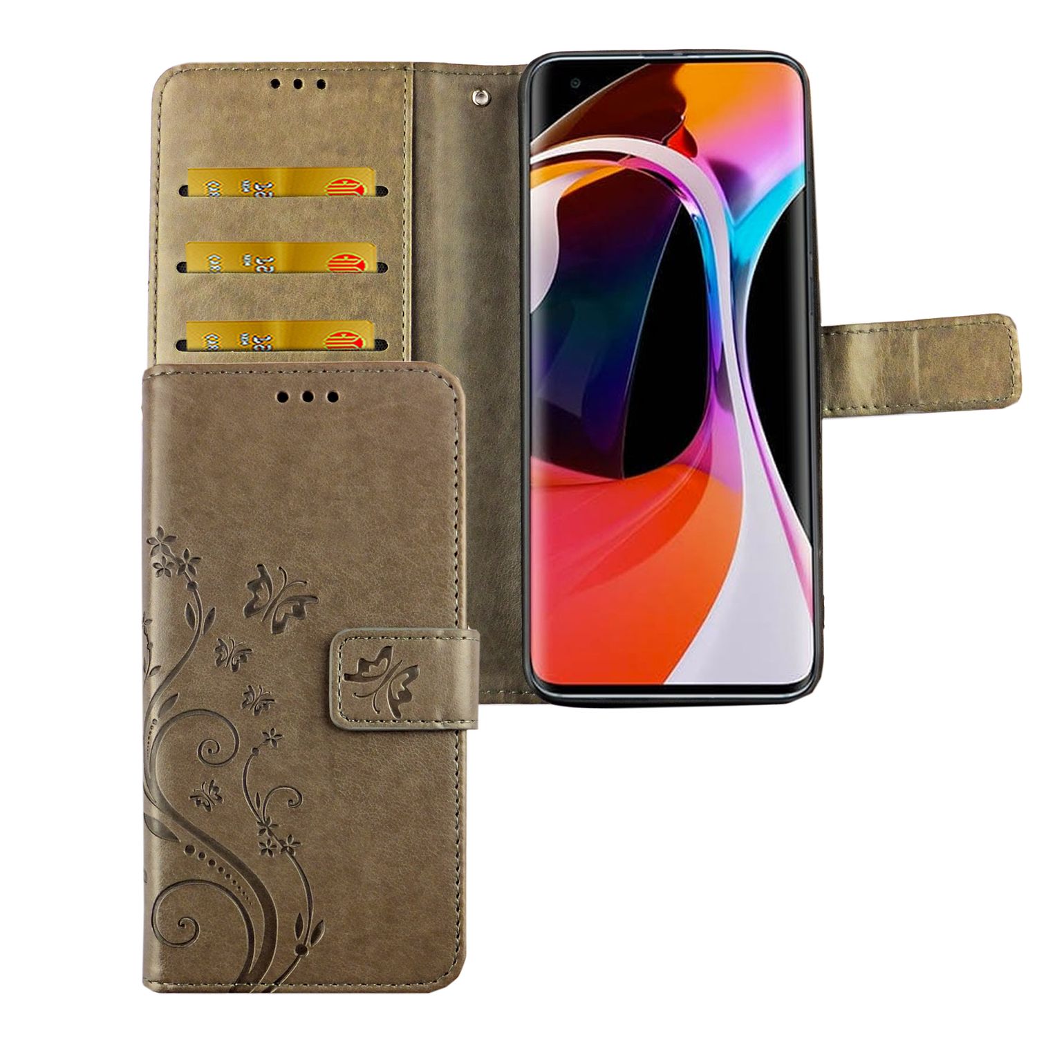 Handyh&uuml;lle f&uuml;r Xiaomi Mi 10 Case Cover Schutztasche Schutzh&uuml;lle Bookstyle Neu - Bild 1