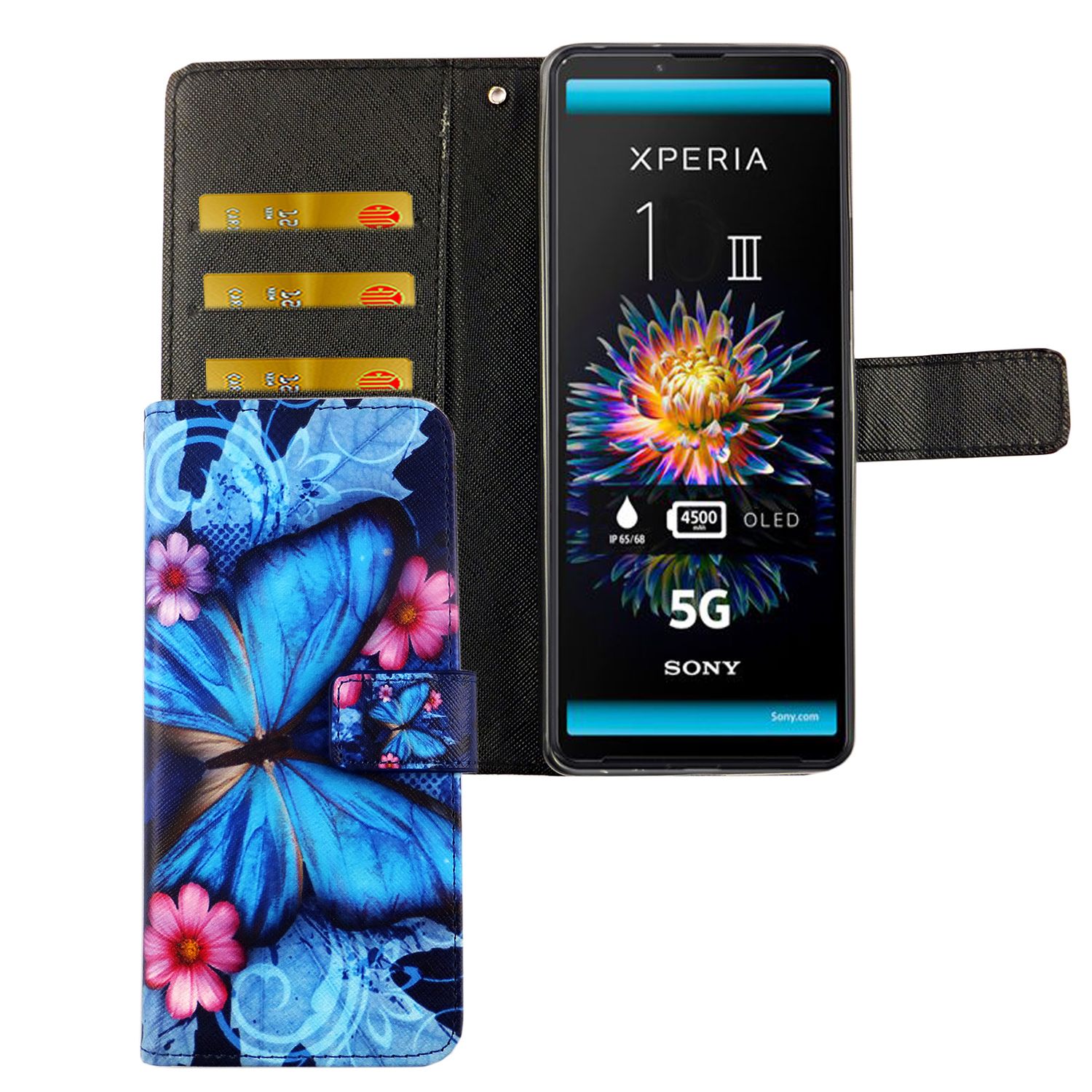 Handyhlle fr Sony Xperia 5 III Case Cover Schutztasche Schutzhlle  Bookstyle