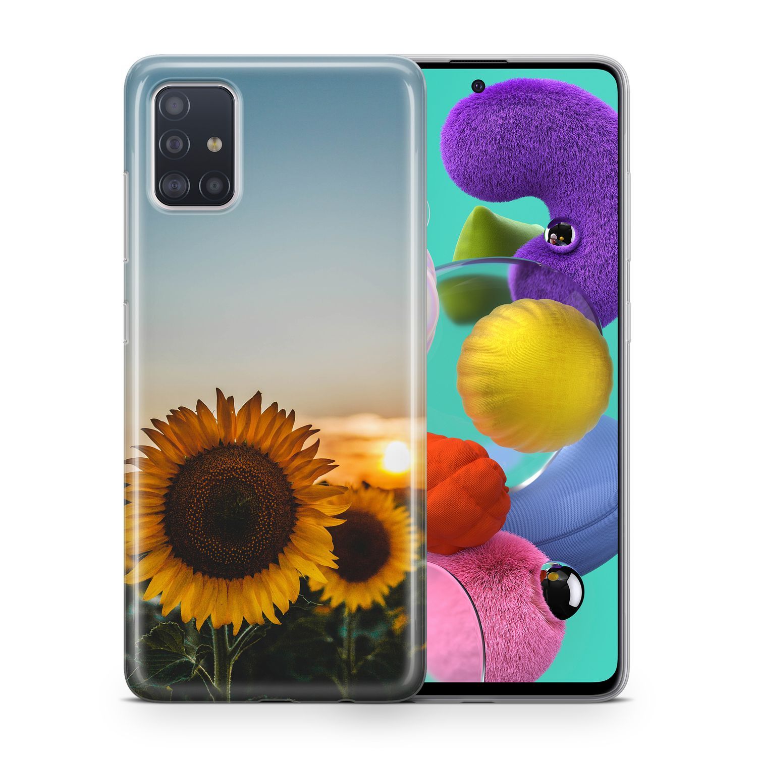 H&uuml;lle Handy Schutz f&uuml;r ZTE Blade A71 Case Cover Tasche Bumper Etuis TPU Motiv - Bild 1