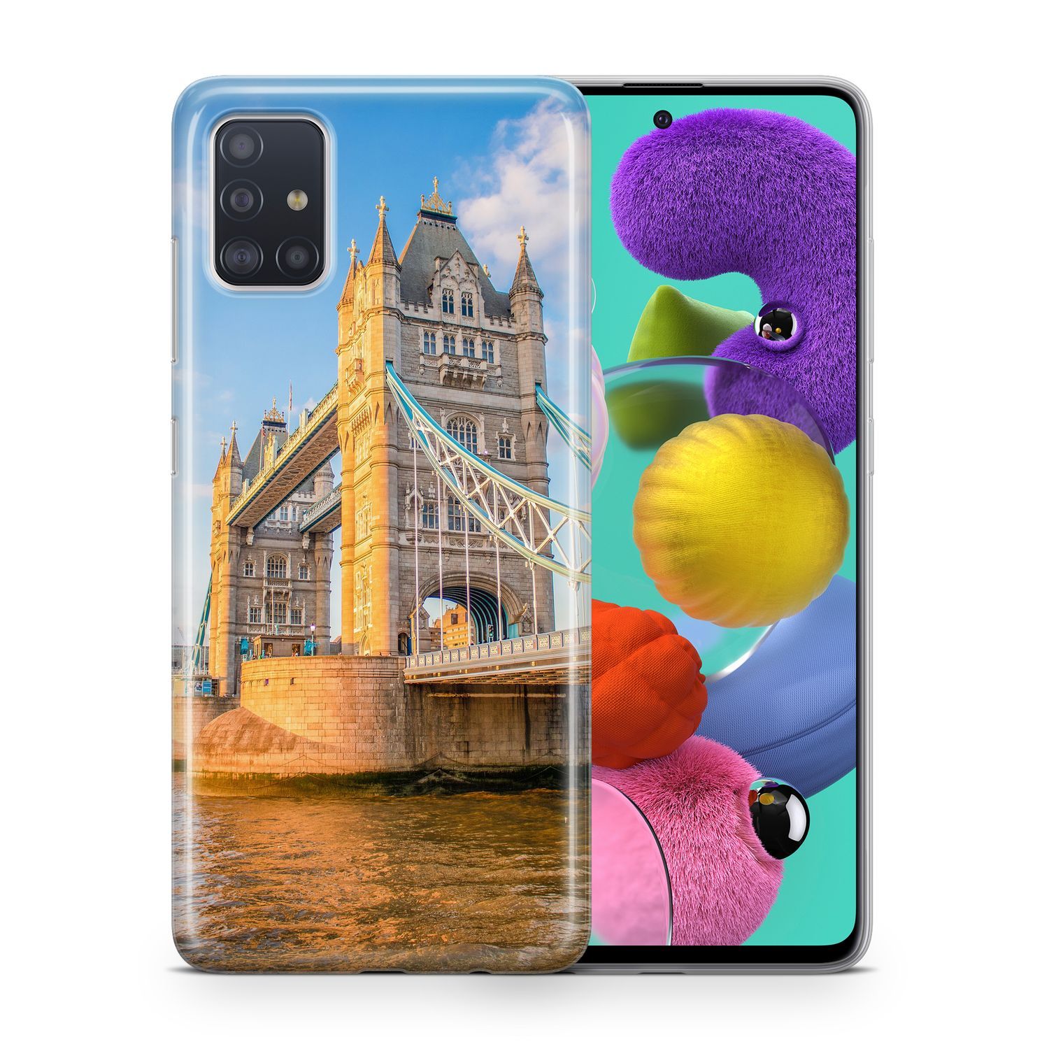 H&uuml;lle Handy Schutz f&uuml;r ZTE Blade A71 Case Cover Tasche Bumper Etuis TPU Motiv - Bild 1