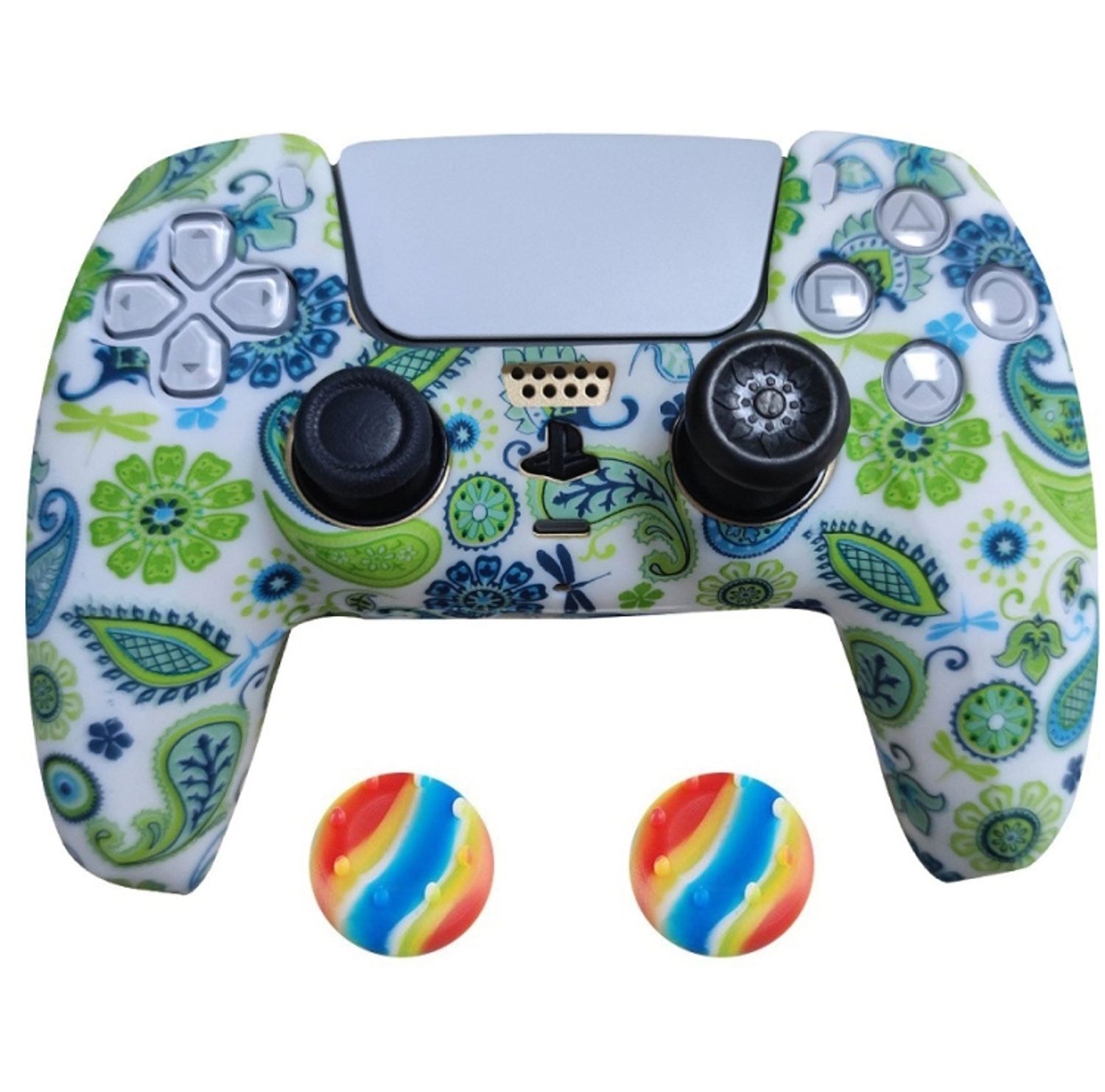 2 x Schutzh&uuml;lle f&uuml;r Playstation 5 DualSense Controller Skin Silikon Schutz Motiv - Bild 1