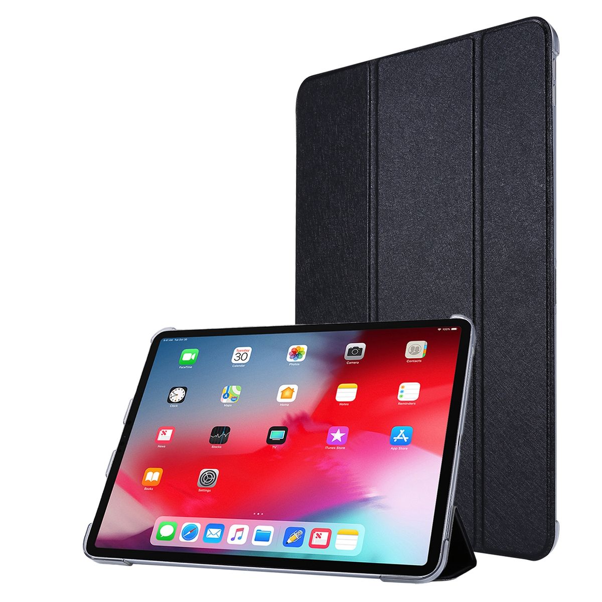 Schutz Tablet H&uuml;lle f&uuml;r Apple iPad Pro 12.9 (2021) Case Cover Tasche 360 Schwarz - Bild 1