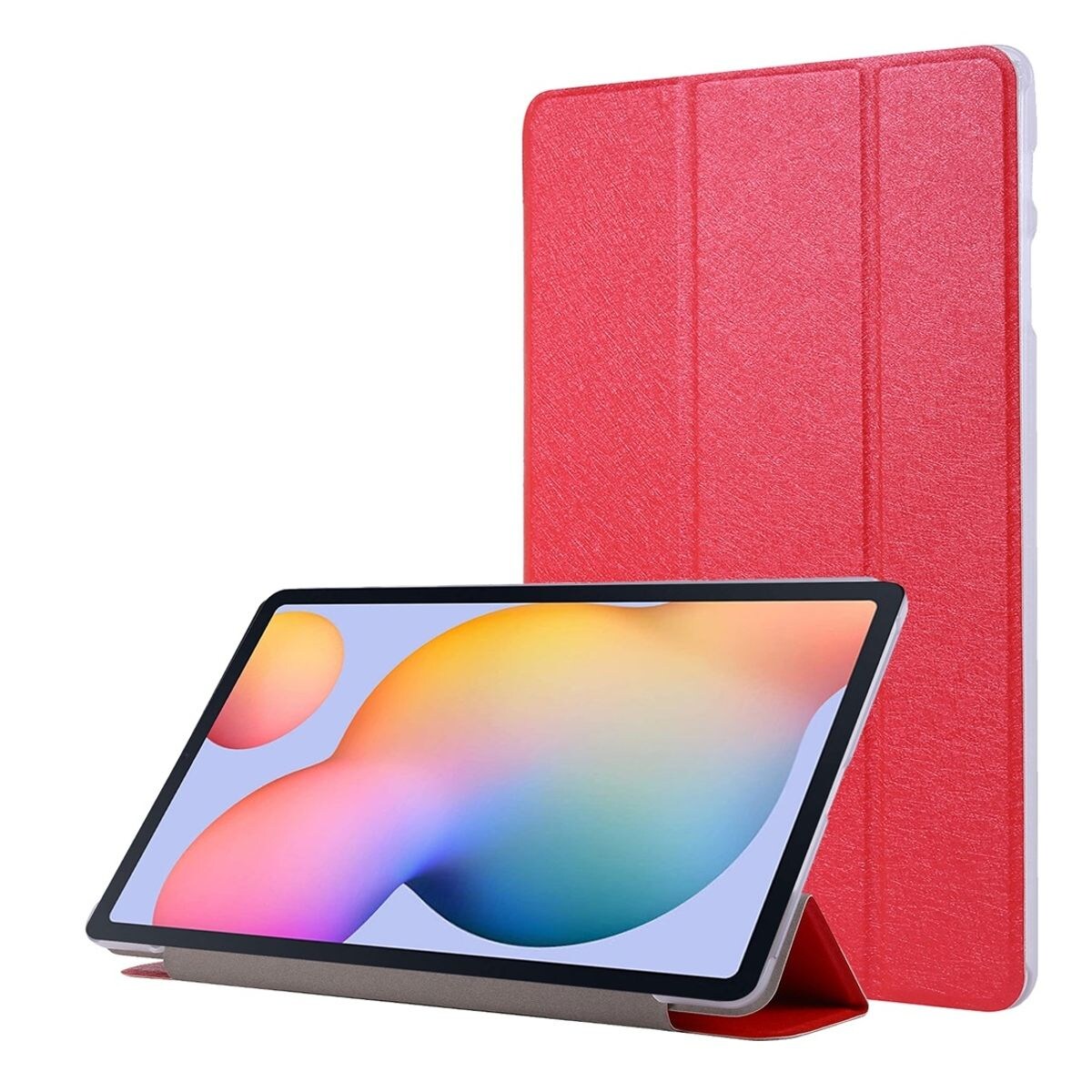 Schutz Tablet Hülle für Samsung Galaxy Tab S7 Case Cover Klapp Tasche Etuis Rot | 04066914304289