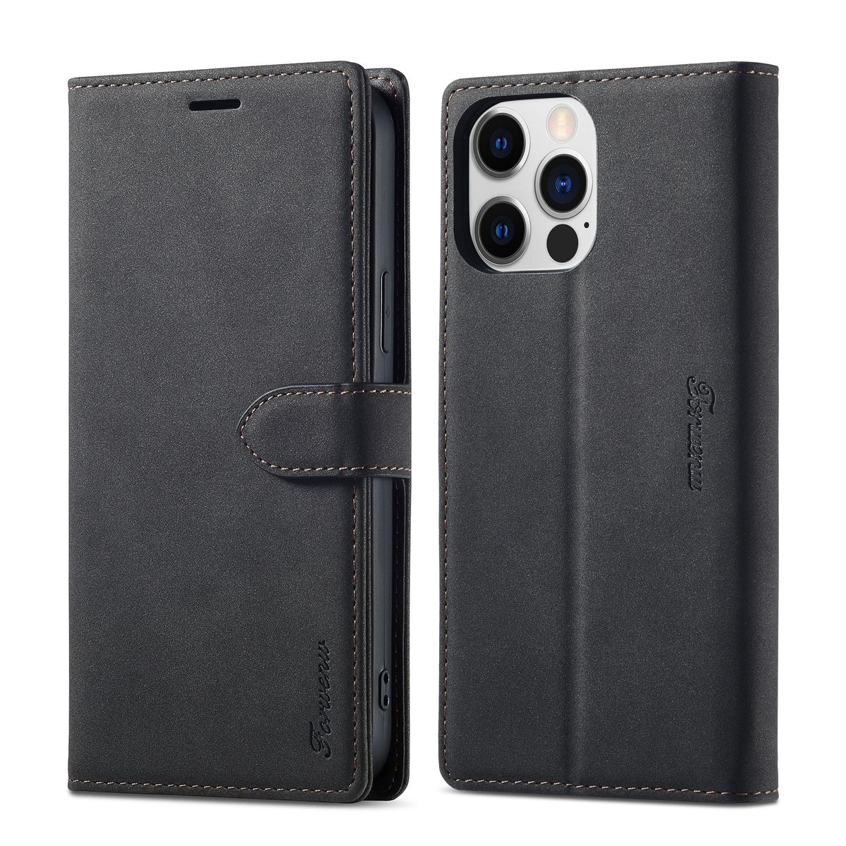 H&uuml;lle Handy Schutz f&uuml;r Apple iPhone 14 Pro Plus Max Case Cover Tasche Wallet - Bild 1