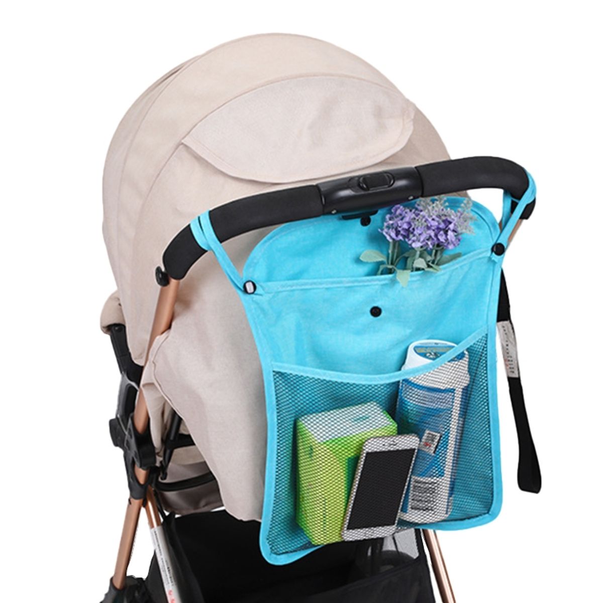 Universal Kinderwagen Einkaufsnetz Organizer Baby Tasche Buggy Kinderwagennetz - Bild 1