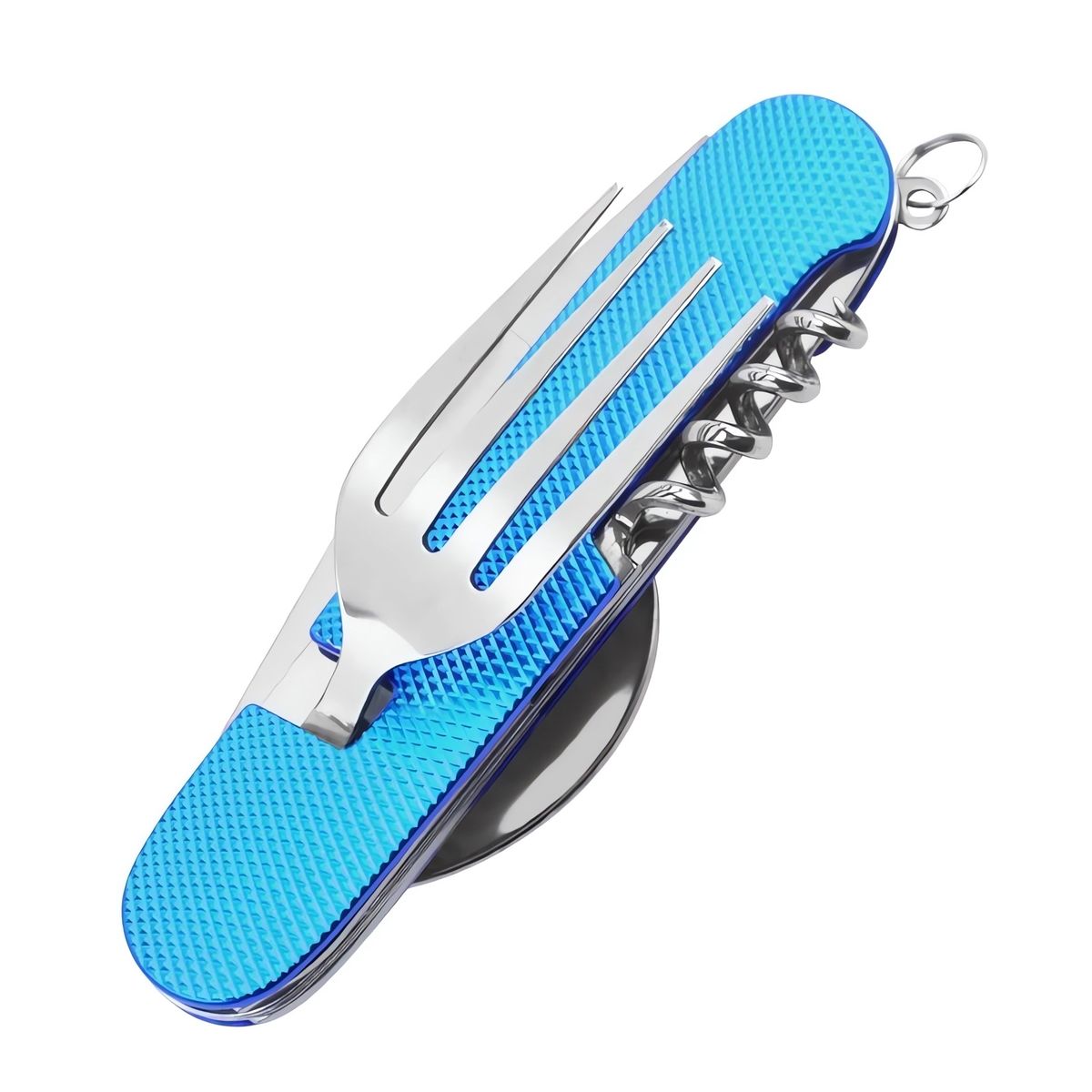 6 in 1Camping Besteck Set Klappbar Reisebesteck Outdoor Bundeswehr Feldbesteck - Bild 1