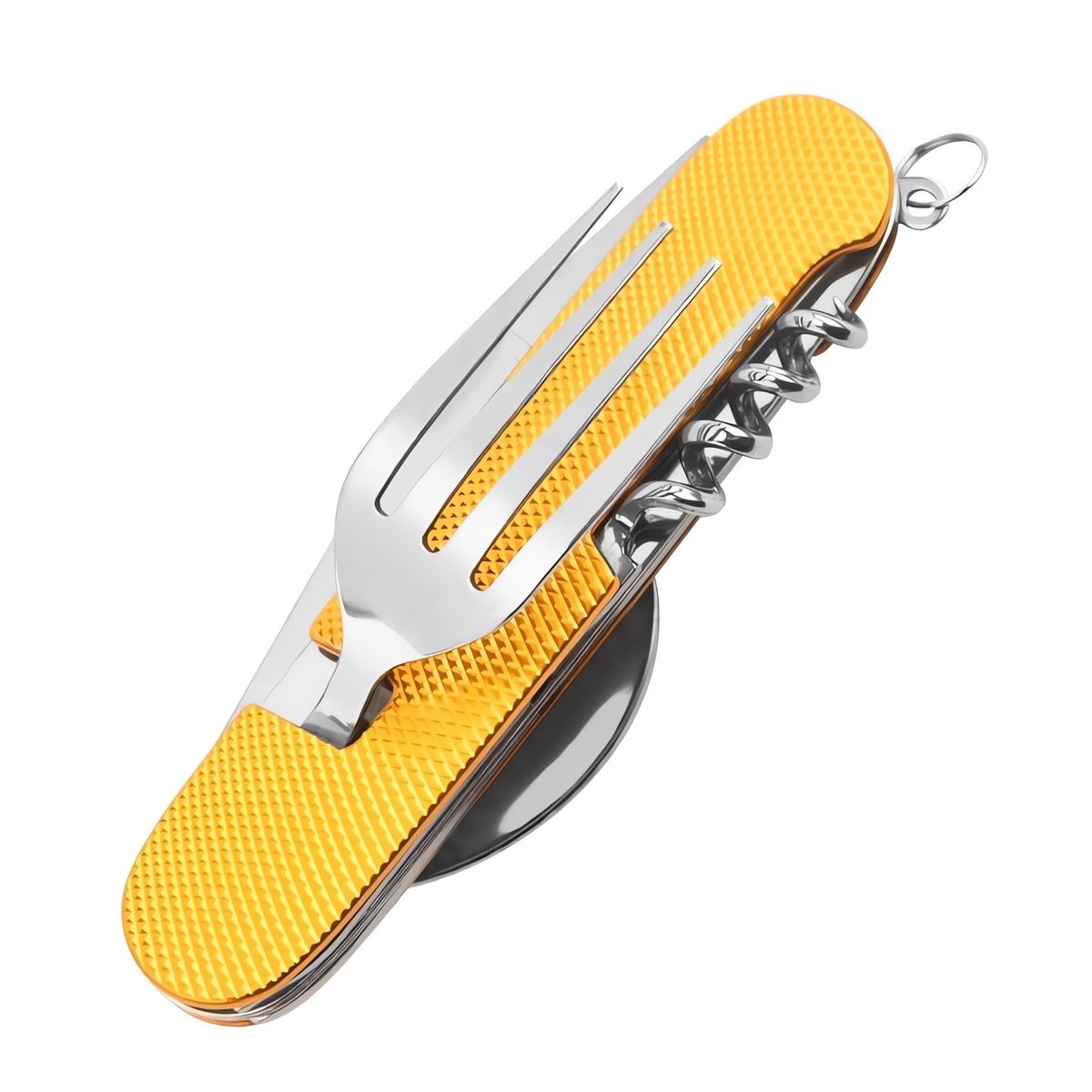 6 in 1Camping Besteck Set Klappbar Reisebesteck Outdoor Bundeswehr Feldbesteck - Bild 1