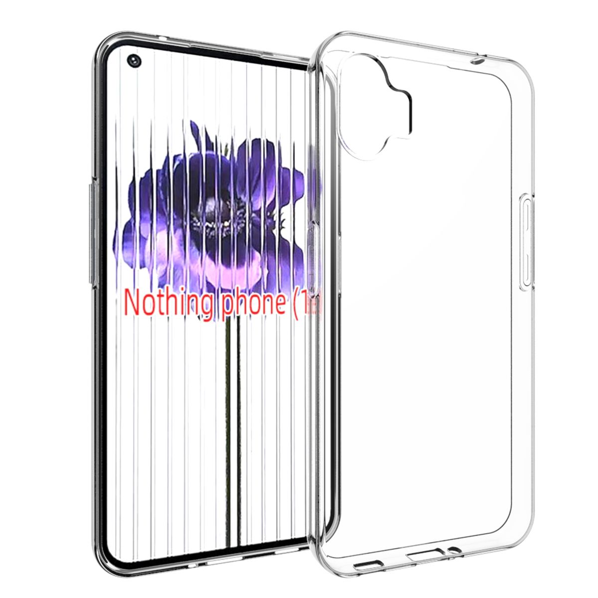 H&uuml;lle Handy Schutz f&uuml;r Nothing Phone Case Cover Bumper Etuis Tasche Transparent - Bild 1