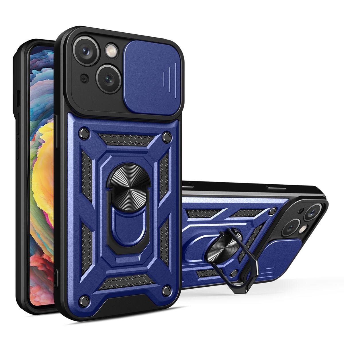 Hülle Handy Schutz für Apple iPhone 15 Plus Kamera Case Cover Tasche Etui Bumper | 04066914380276