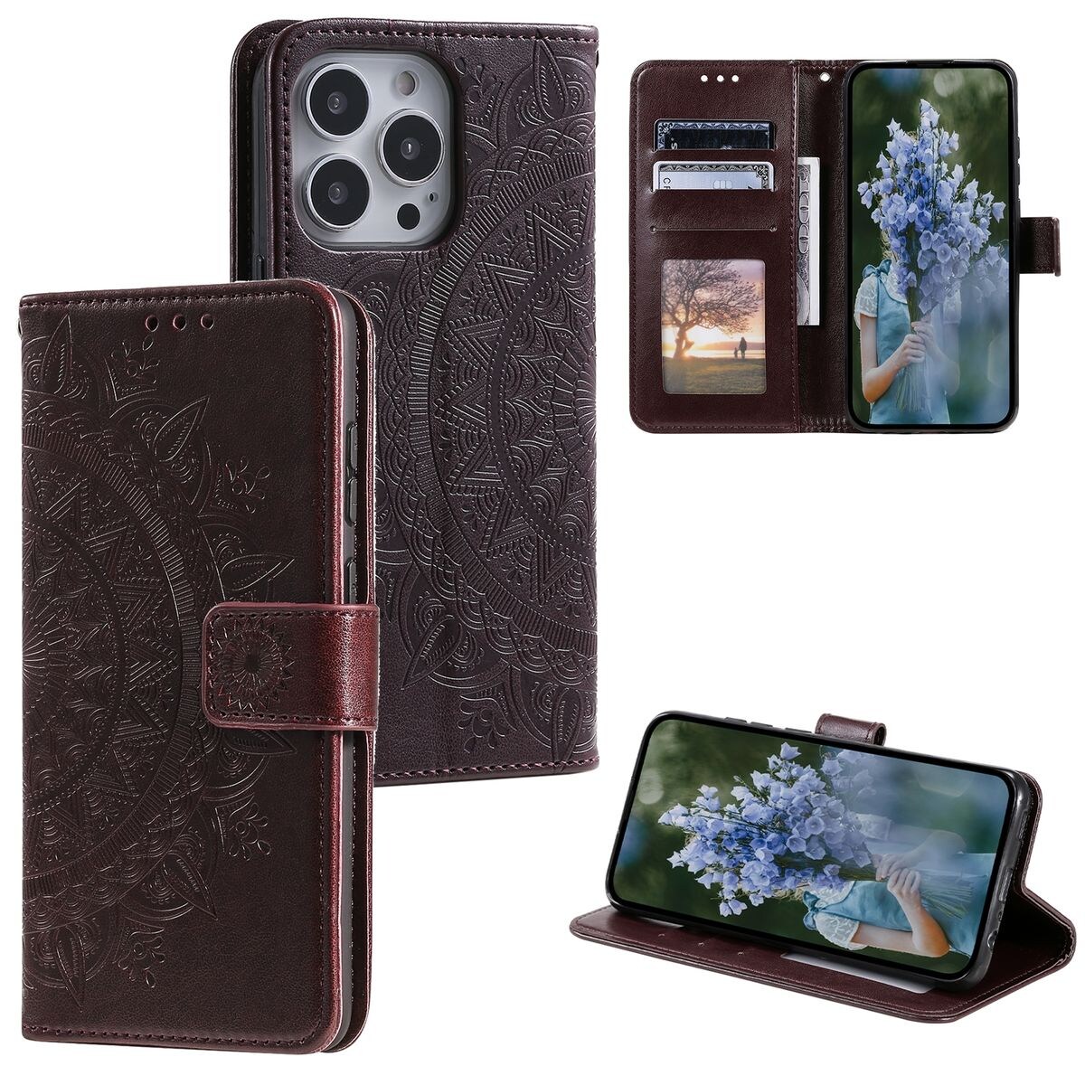 Schutz Handy Hülle für Apple iPhone 15 Pro Max Case Cover Klapp Tasche Wallet | 04066914402817