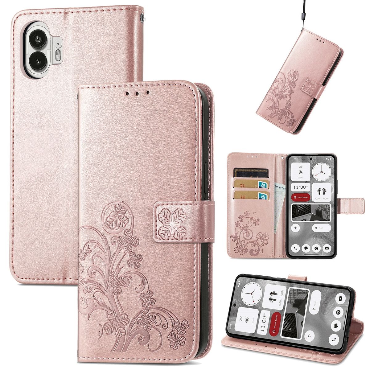 Schutz Handy H&uuml;lle f&uuml;r Nothing Phone 2 Case Cover Klapp Tasche Wallet Etuis Neu - Bild 1