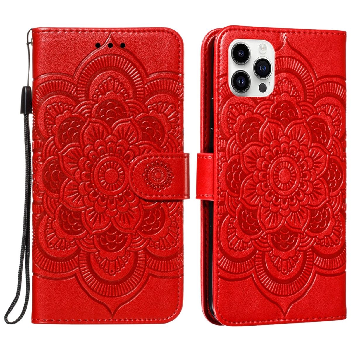 Schutz Handy H&uuml;lle f&uuml;r Apple iPhone 15 Pro Case Cover Klapp Tasche Wallet Etuis - Bild 1