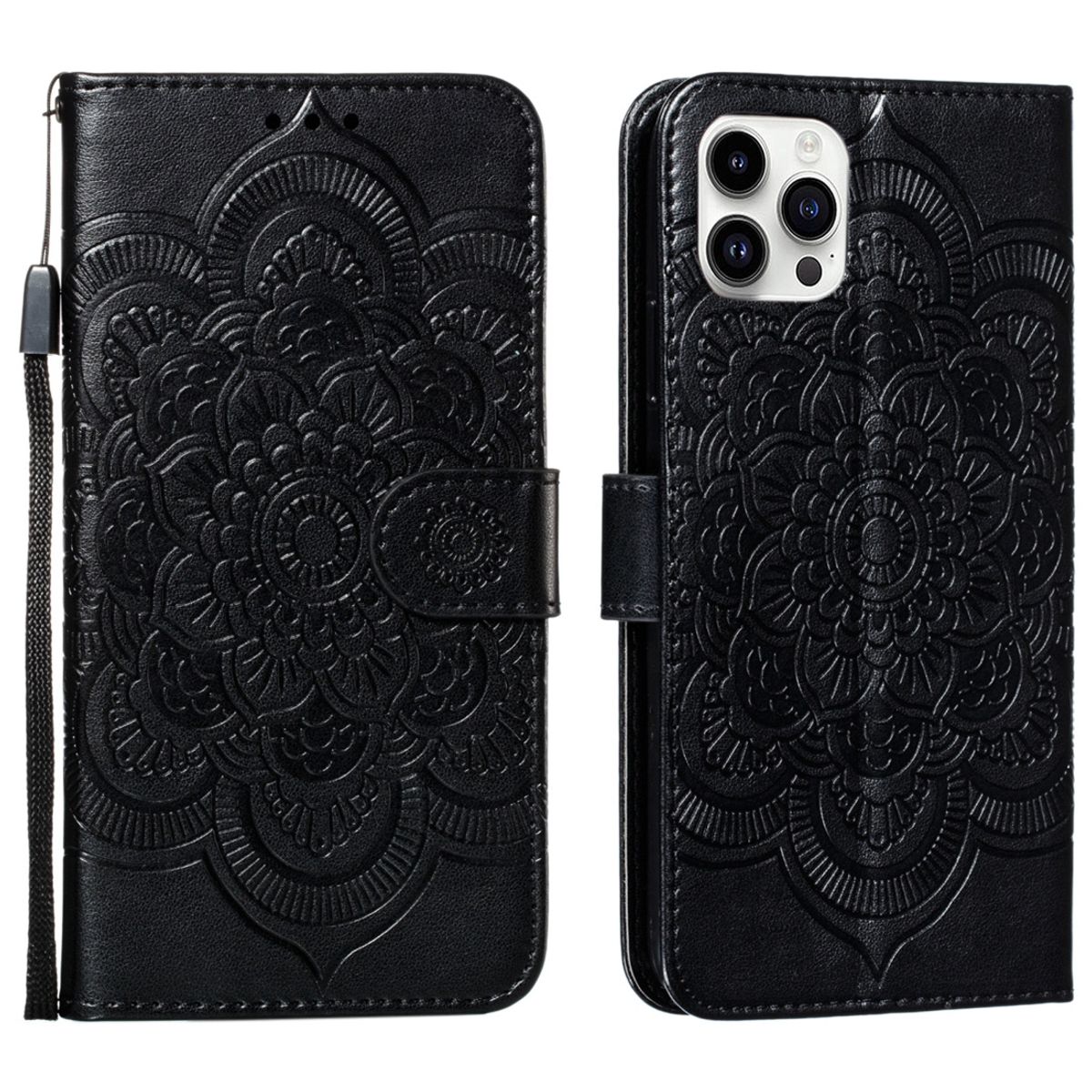 Schutz Handy H&uuml;lle f&uuml;r Apple iPhone 15 Pro Case Cover Klapp Tasche Wallet Etuis - Bild 1