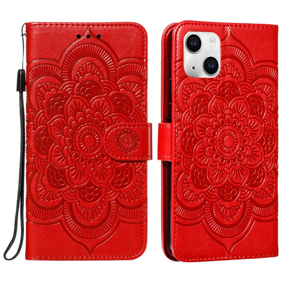 Schutz Handy H&uuml;lle f&uuml;r Apple iPhone 15 Plus Case Cover Klapp Tasche Wallet Etuis - Bild 1