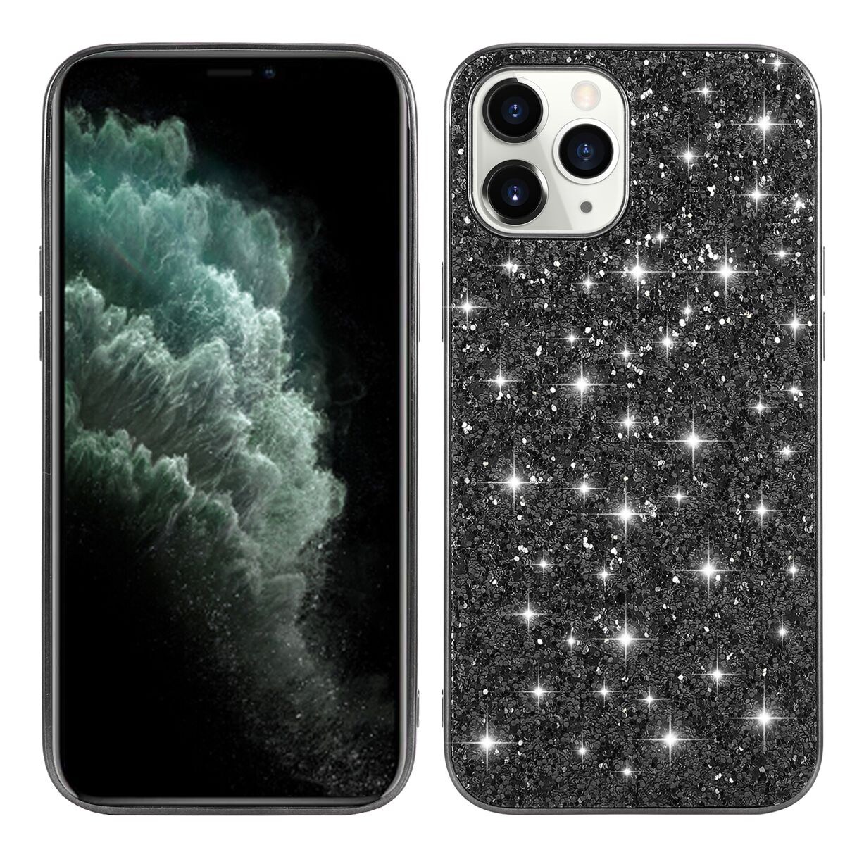 Schutz Handy Hülle für Apple iPhone 15 Pro Max Case Cover Glitzer Bumper Etuis | 04066914407171