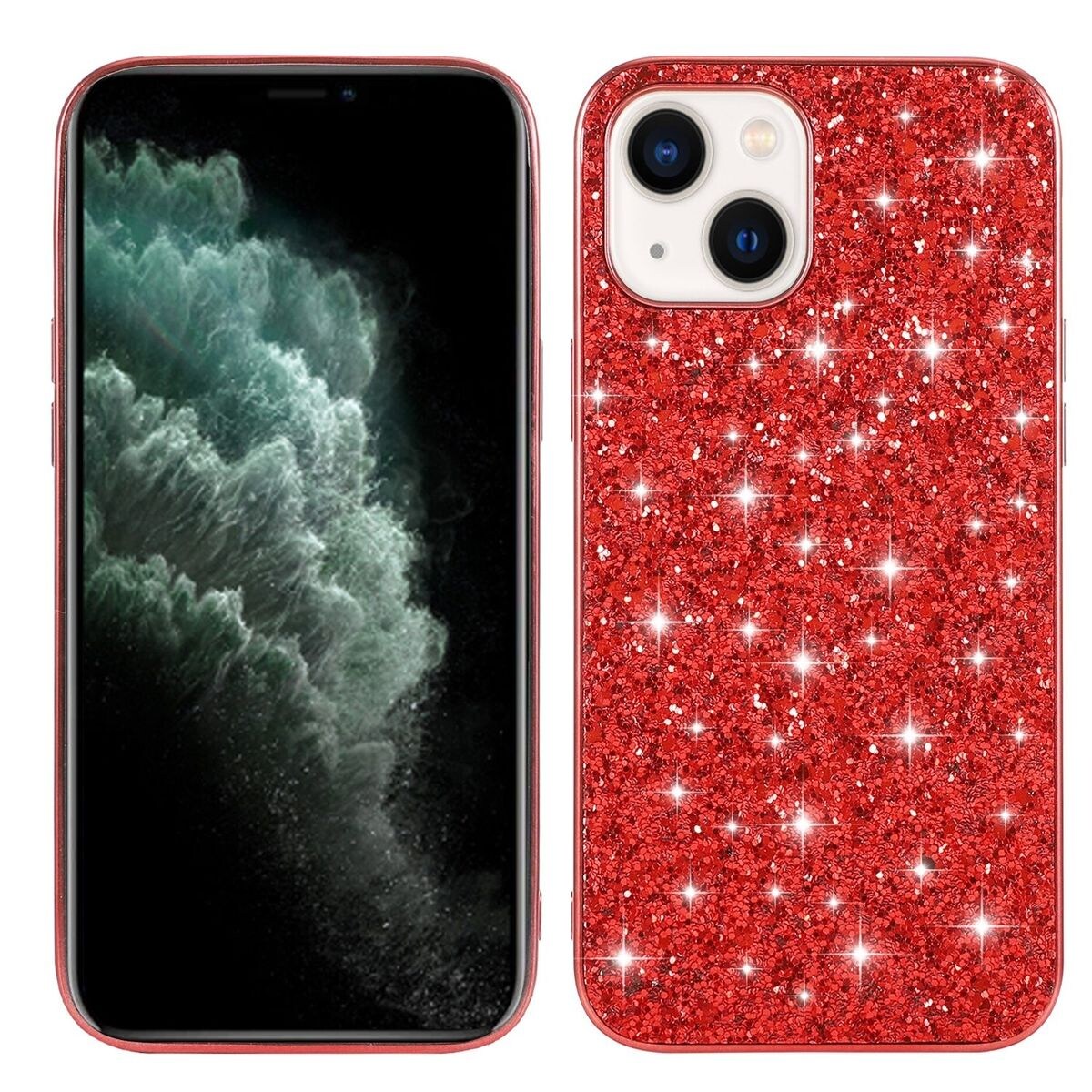 Schutz Handy Hülle für Apple iPhone 15 Plus Case Cover Glitzer Bumper Etuis Neu | 04066914407065