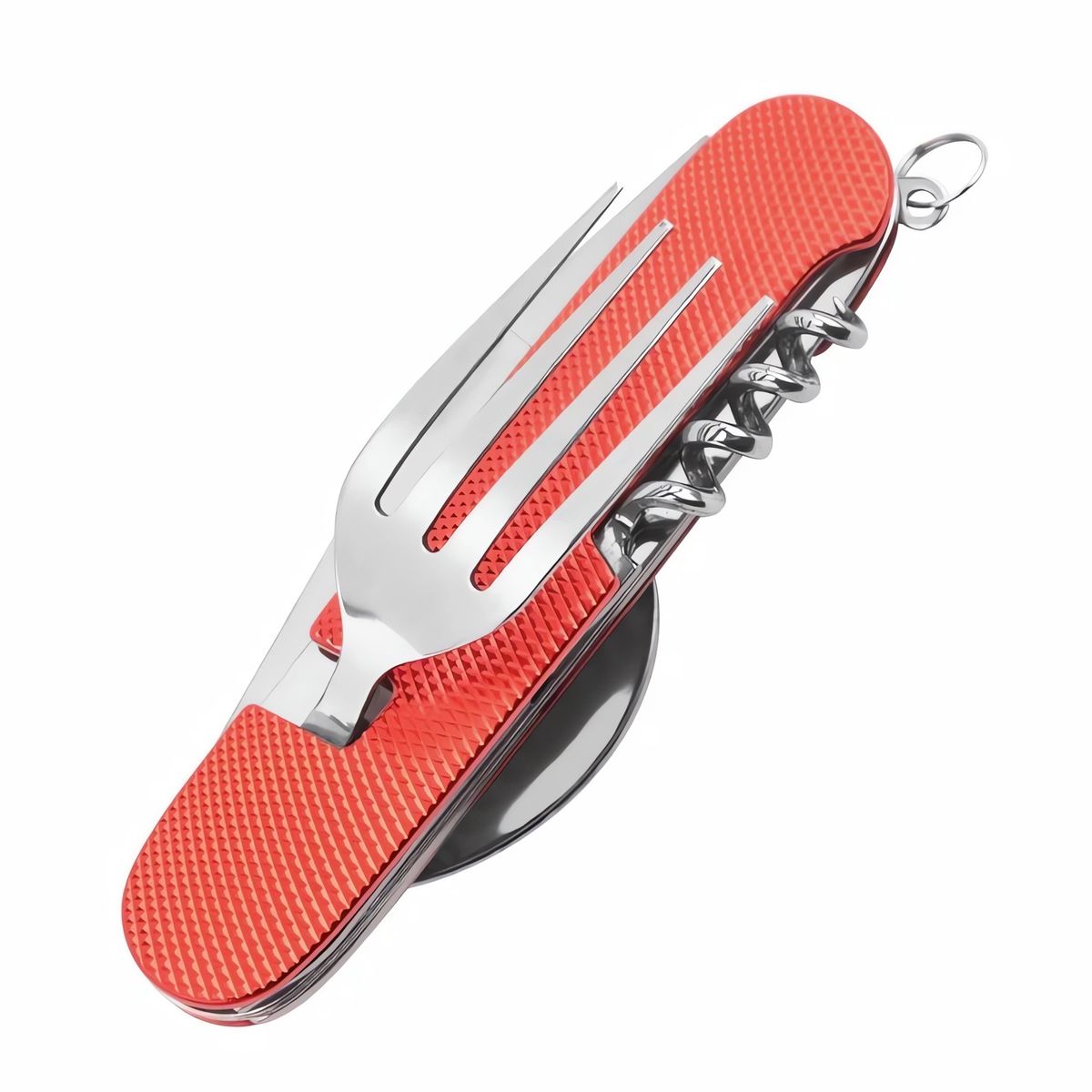 6 in 1Camping Besteck Set Klappbar Reisebesteck Outdoor Bundeswehr Feldbesteck - Bild 1