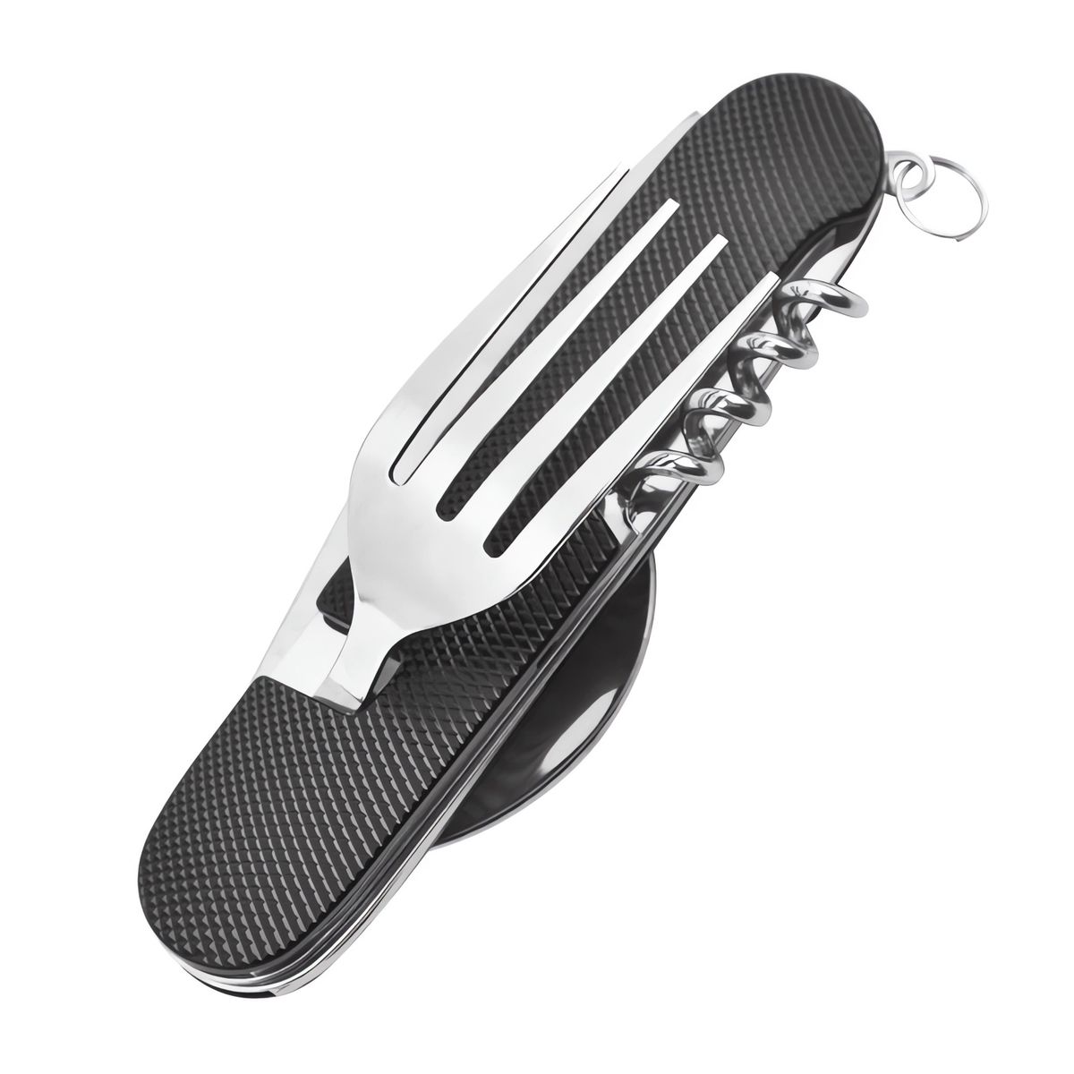 6 in 1Camping Besteck Set Klappbar Reisebesteck Outdoor Bundeswehr Feldbesteck - Bild 1