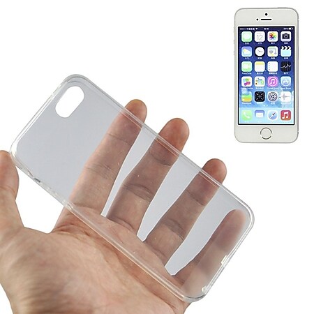 Handy Hülle Schutz Case Cover Schale Bumper Etui für Apple iPhone SE Transparent - Bild 1