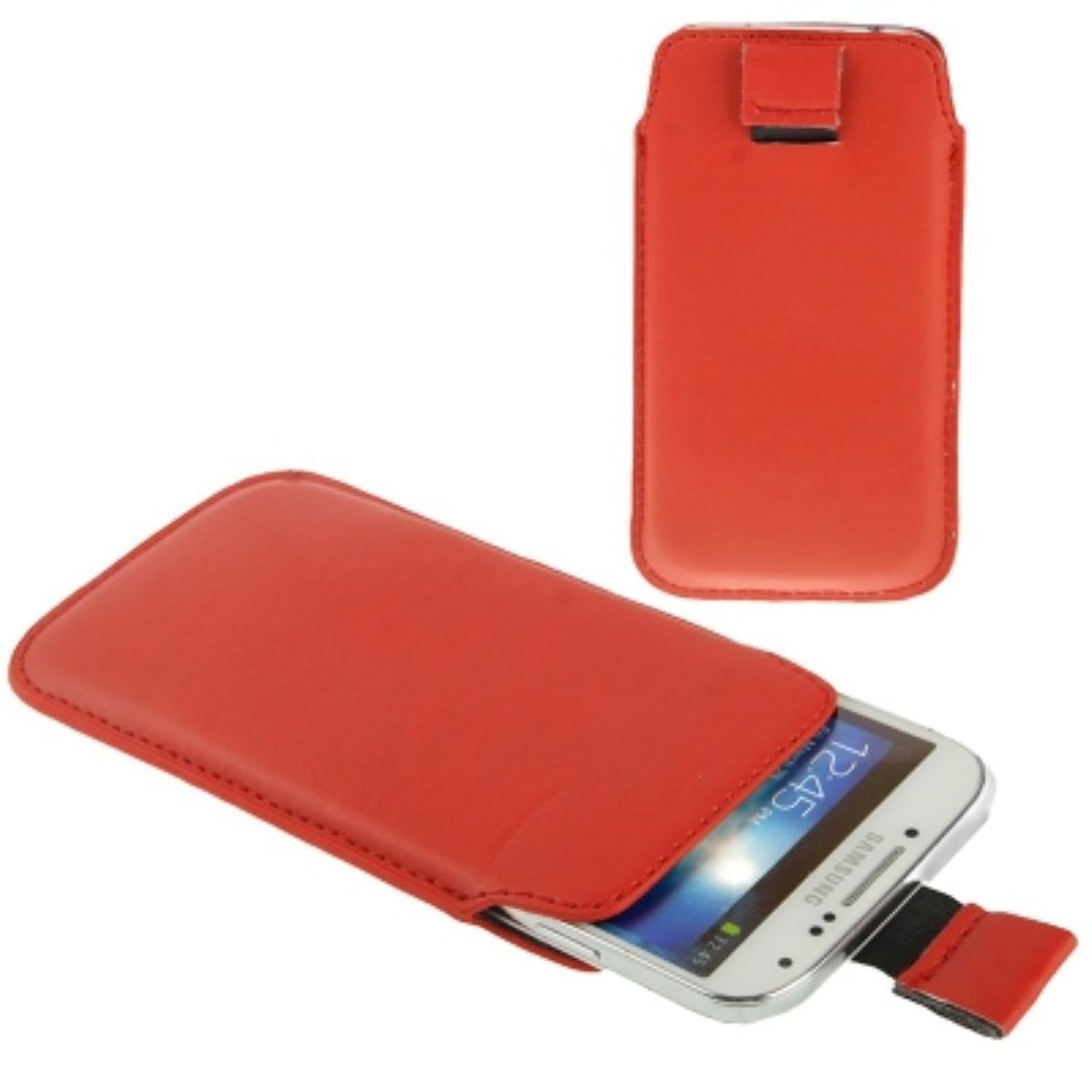 Handyh&uuml;lle Tasche Slide f&uuml;r Handy Samsung Galaxy S5 / S5 Neo Rot - Bild 1