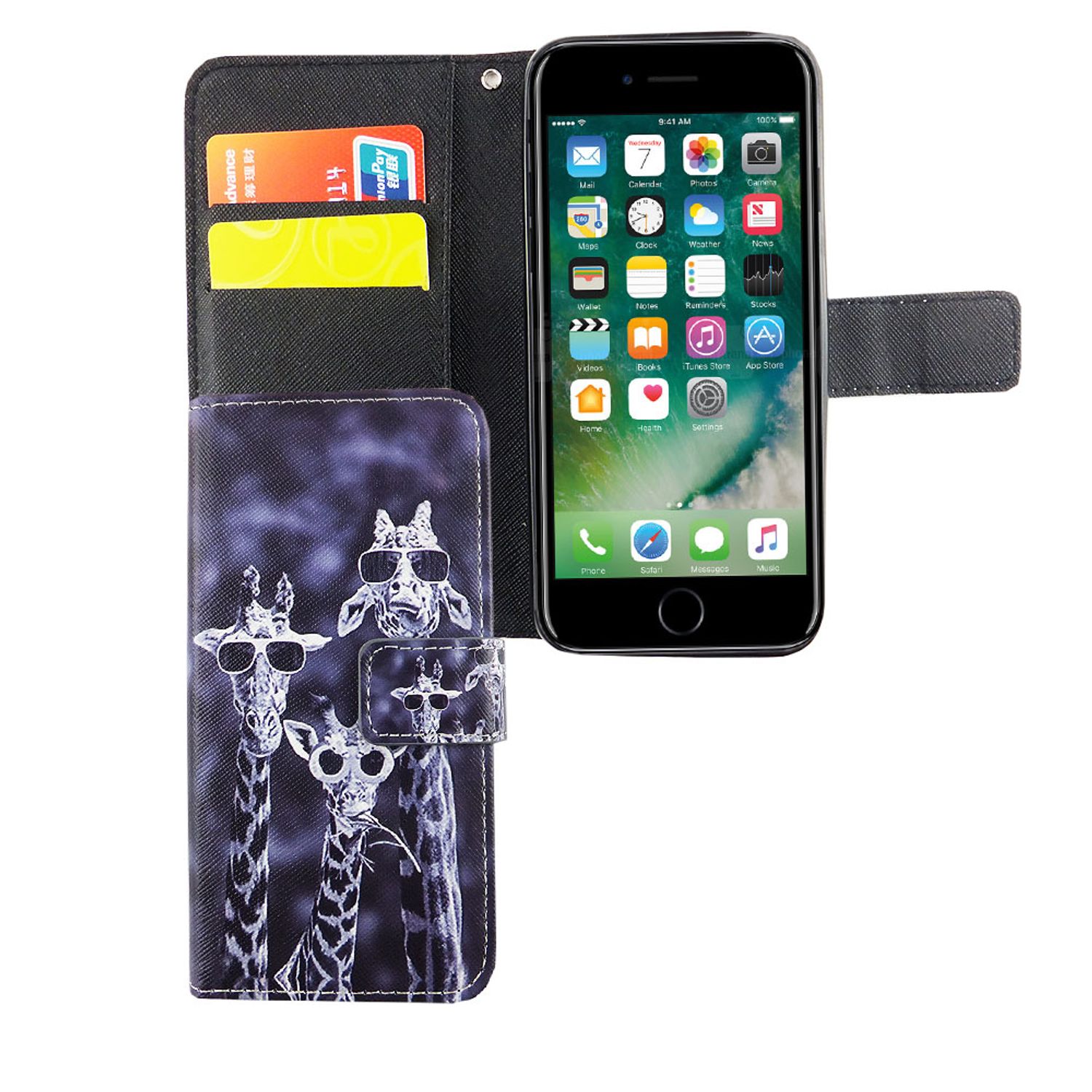 H&uuml;lle Handy Schutz f&uuml;r Apple iPhone 6 / 6s Case Cover Tasche Wallet Etui Bumper - Bild 1