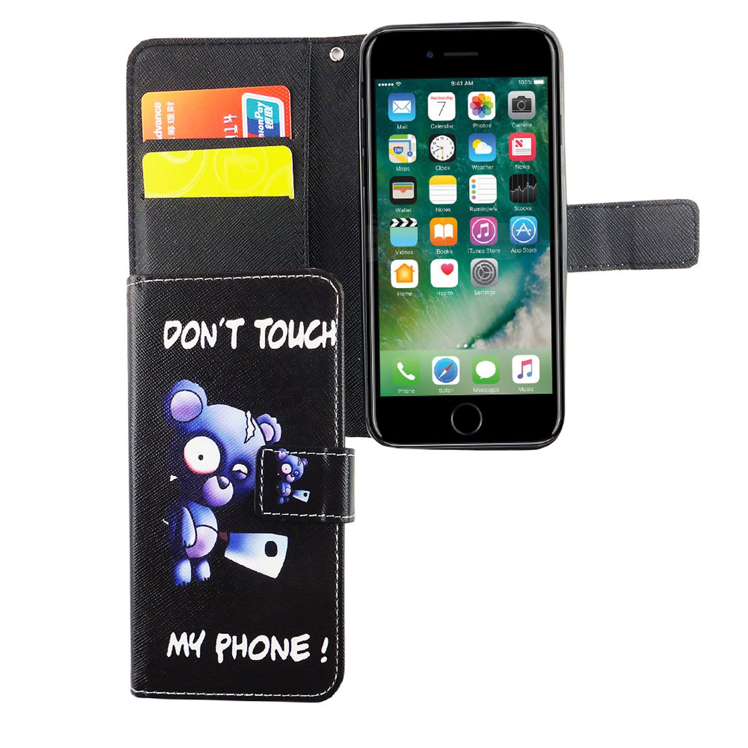 H&uuml;lle Handy Schutz f&uuml;r Apple iPhone 6 / 6s Case Cover Tasche Wallet Etui Bumper - Bild 1