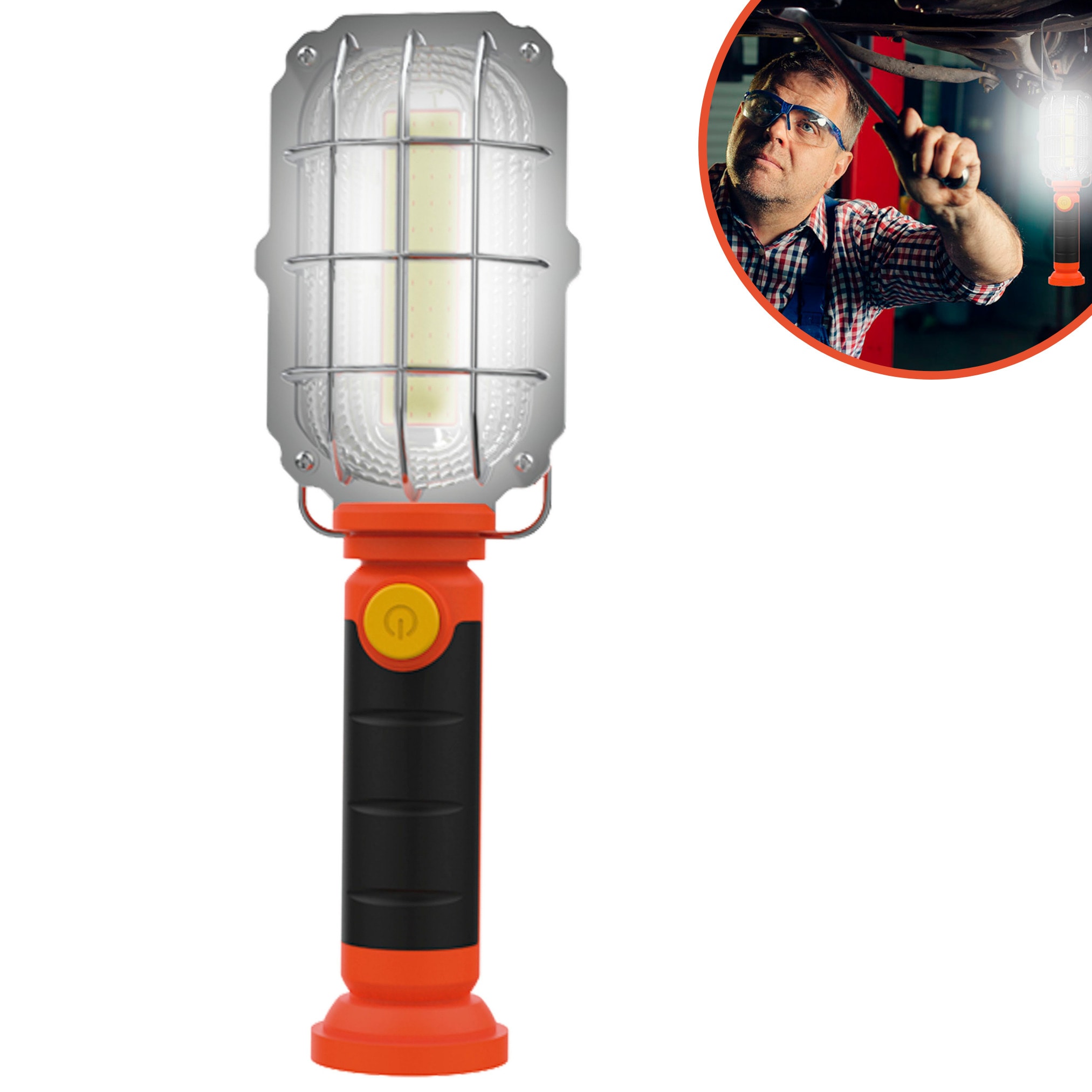 Starlyf&reg; LED Taschenlampe - Akku KFZ Handlampe mit Magnet Do it all light - Bild 1