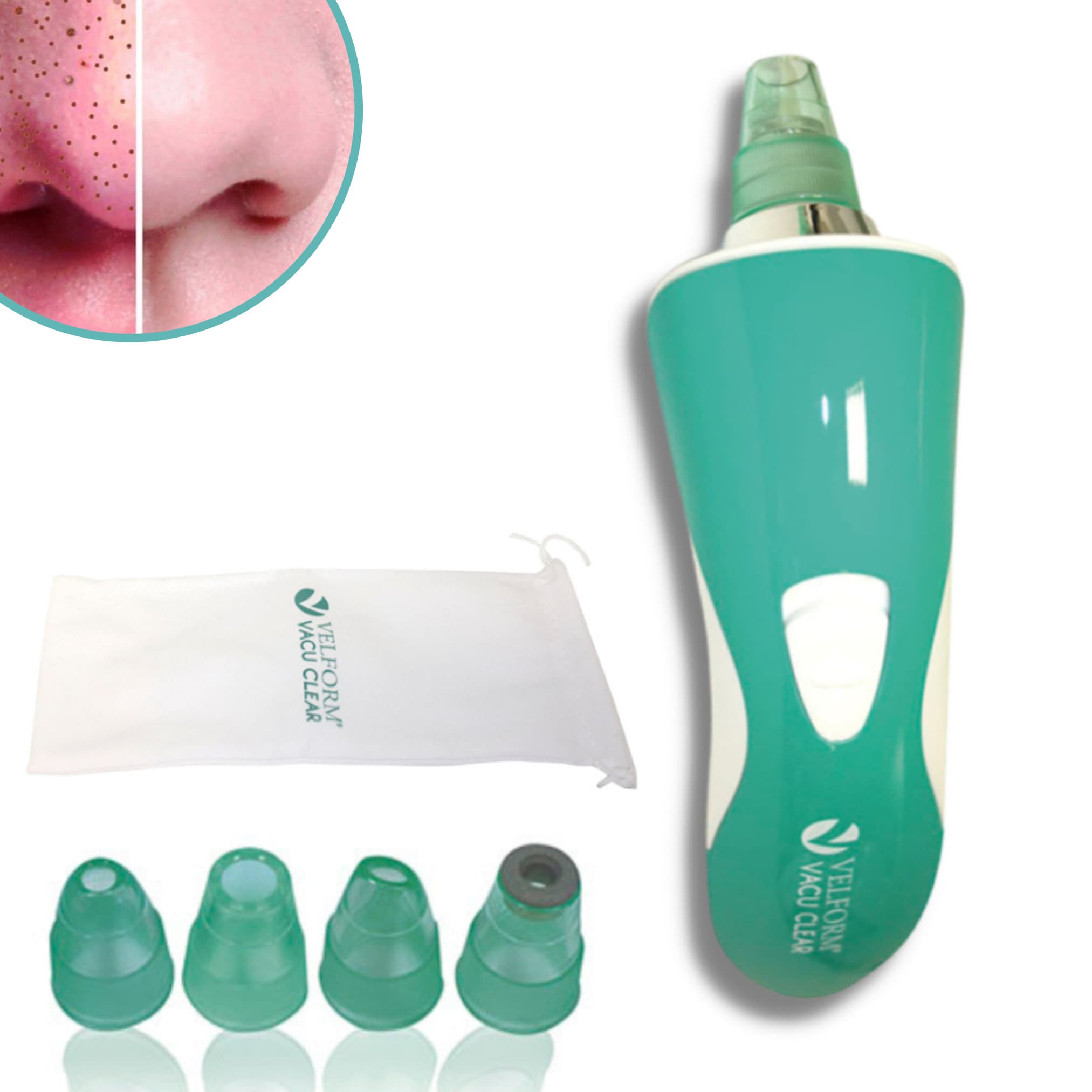 Velform&reg; Mitesserentferner - Porenreiniger Gesicht - Porensauger Vacu Clear - Bild 1