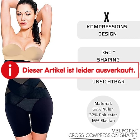 Velform® Miederhose - Miederpants mit hoher Taille, 32-48 Cross Compression  Shaper Long online kaufen bei Netto