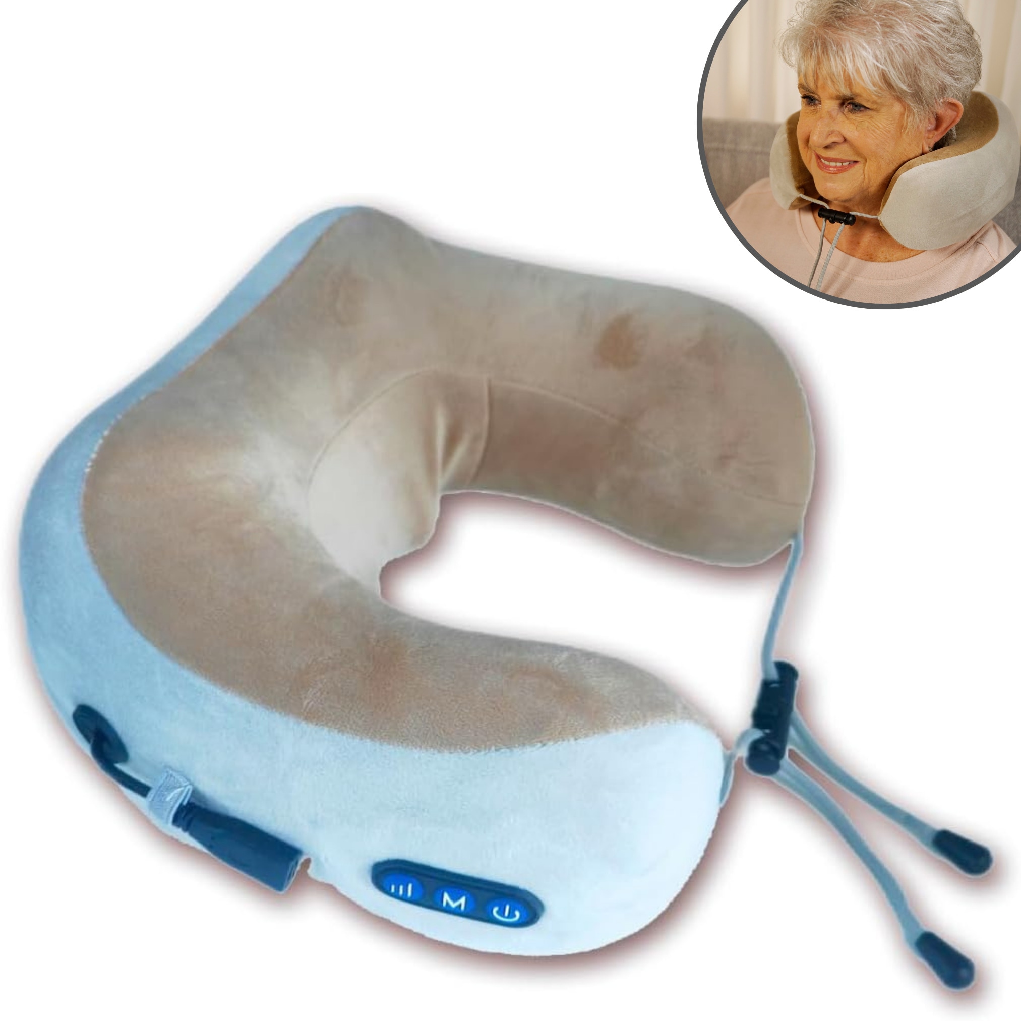 Best Direct&reg; Wellprime Shiatsu Nacken Massageger&auml;t, Akku, Infrarot W&auml;rme Miracle Massager - Bild 1