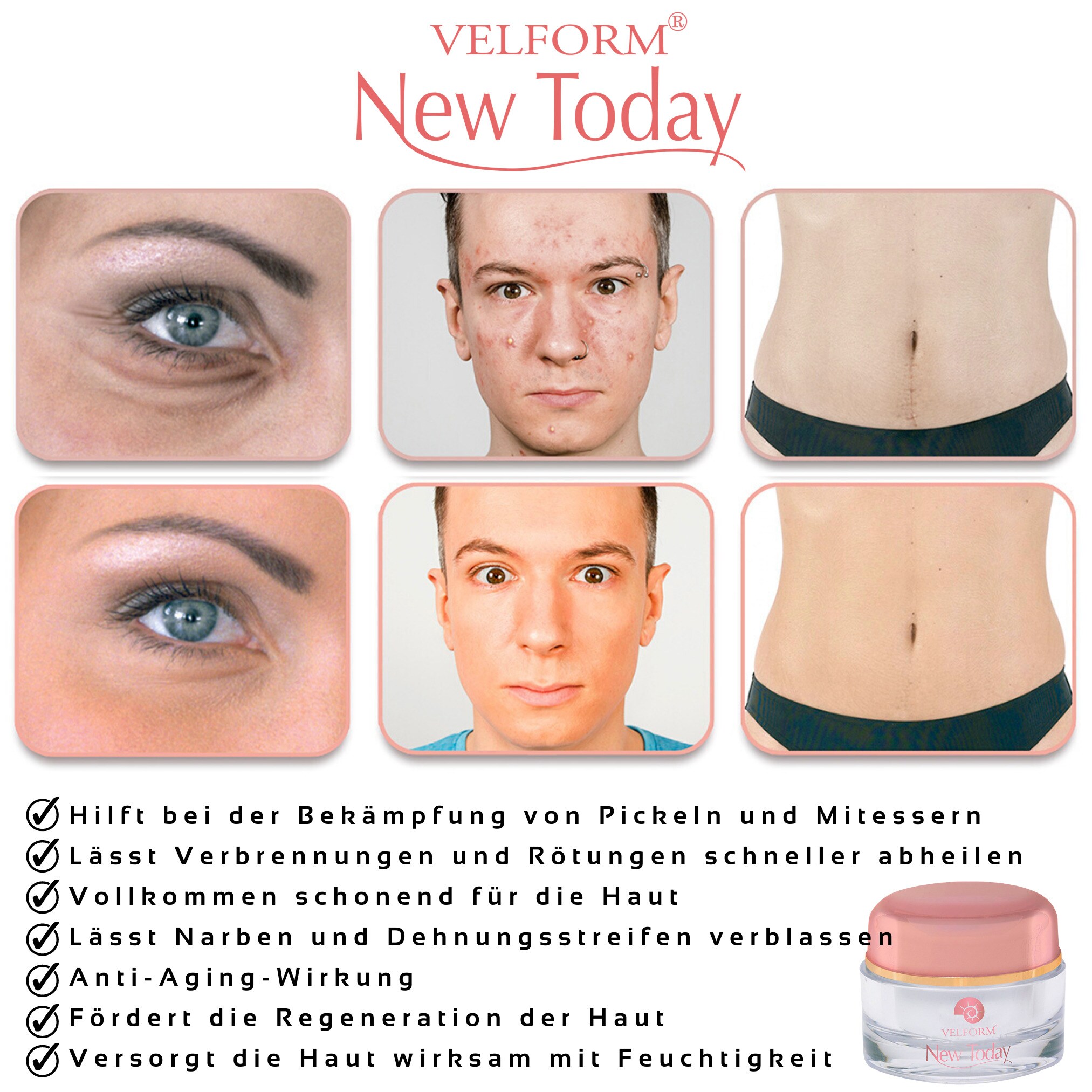 Schneckenschleim Creme – 50 Ml, Anti-Aging, Gegen Falten & Aknenarben