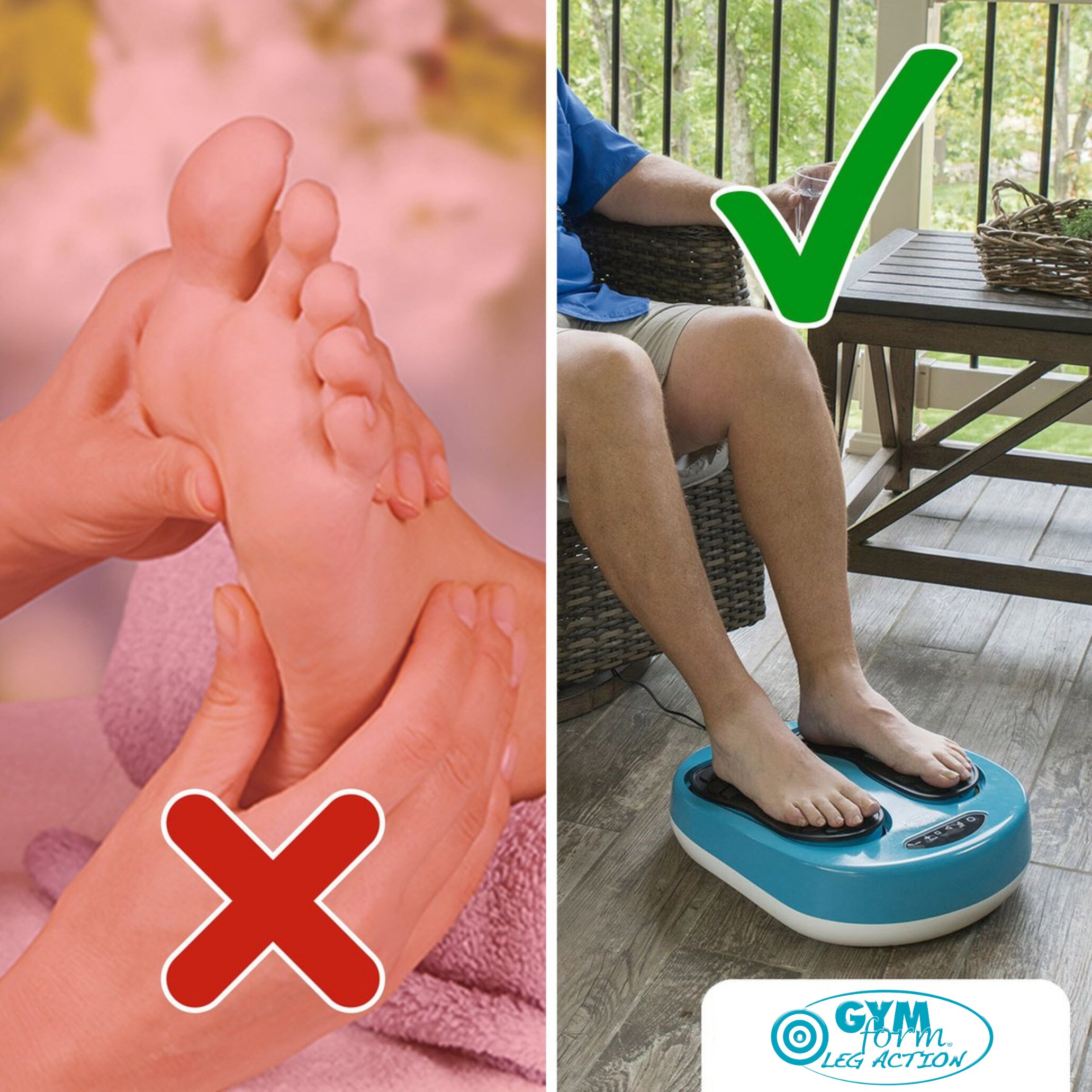 Gymform Shiatsu Fumassagegert und Beinmassagegert Leg Action online  kaufen bei Netto
