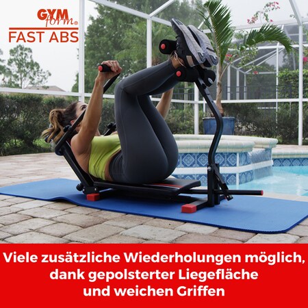 Gymform® Bauchmuskeltrainer - Bauchtrainer Zuhause, klappbar Fast